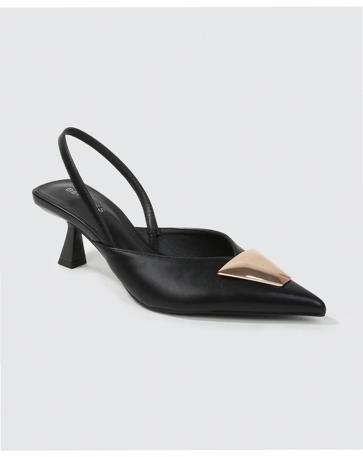 Women's Cielo Slingback Pumps with Gold-ToneTrapezoid Accent