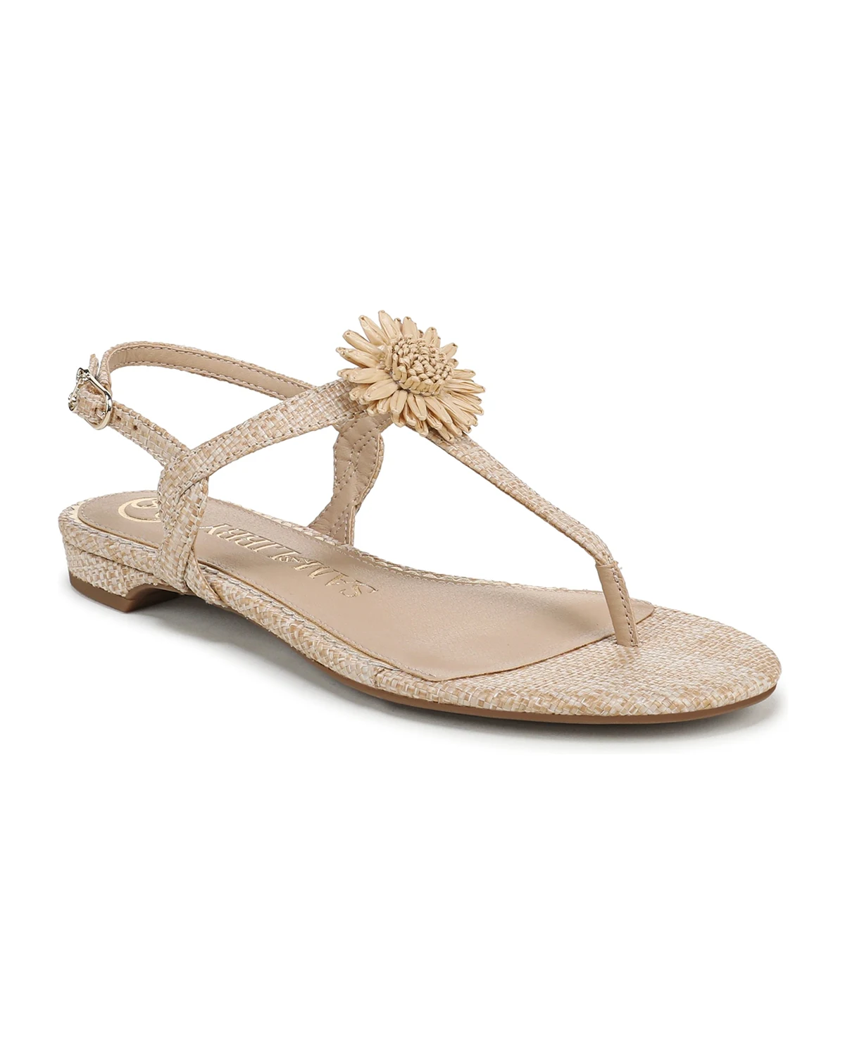 Women's Hilda T Strap Floral Flat Sandals