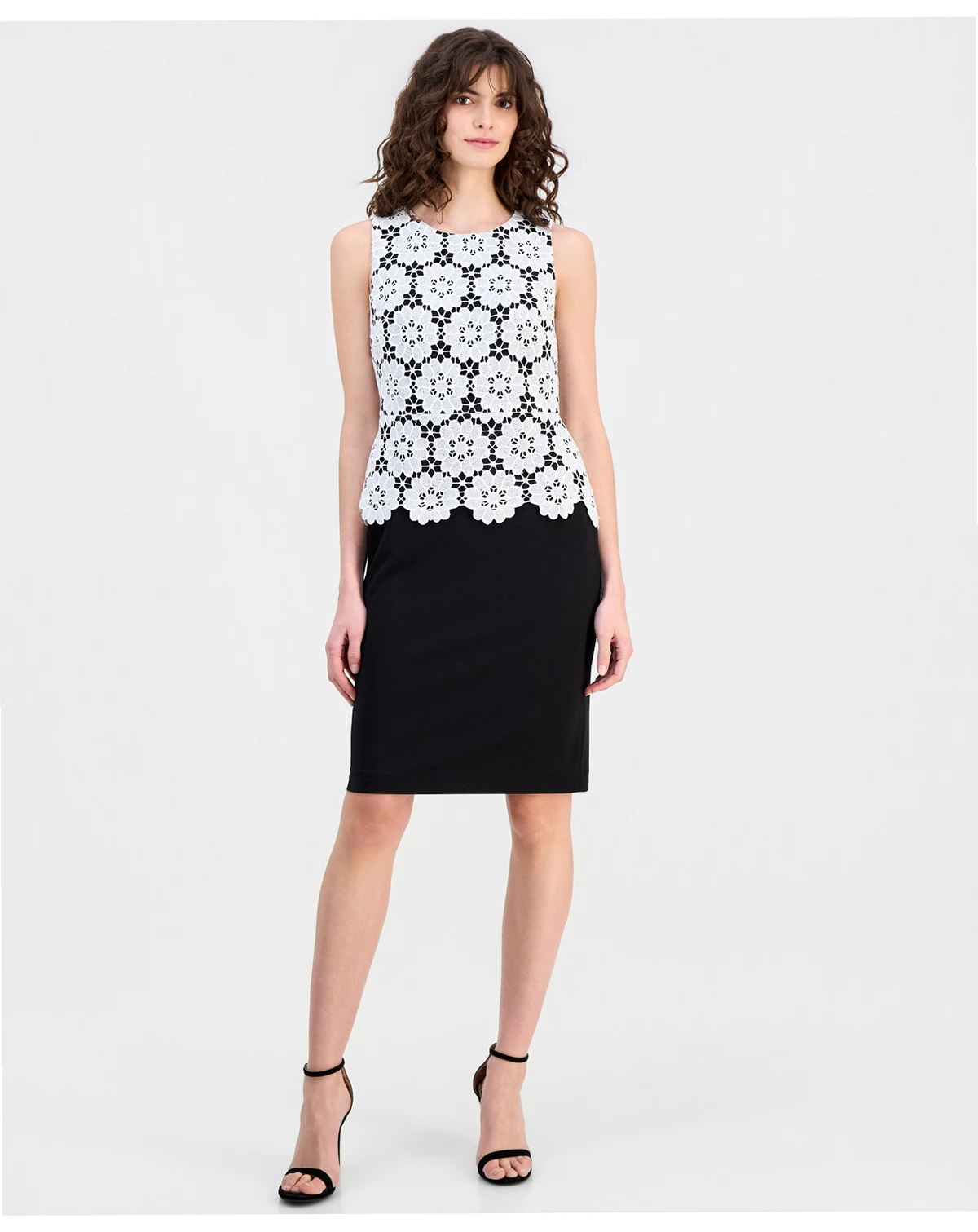 Women's Lace Sleeveless Sheath Dress
