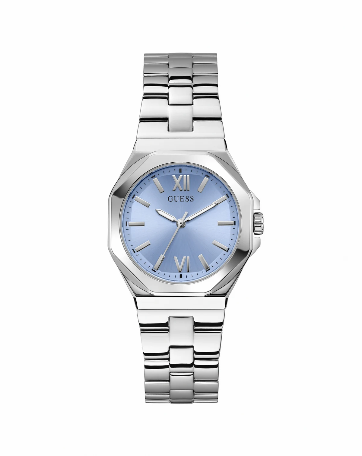 Women's Analog Silver-Tone Stainless Steel Watch, 34mm