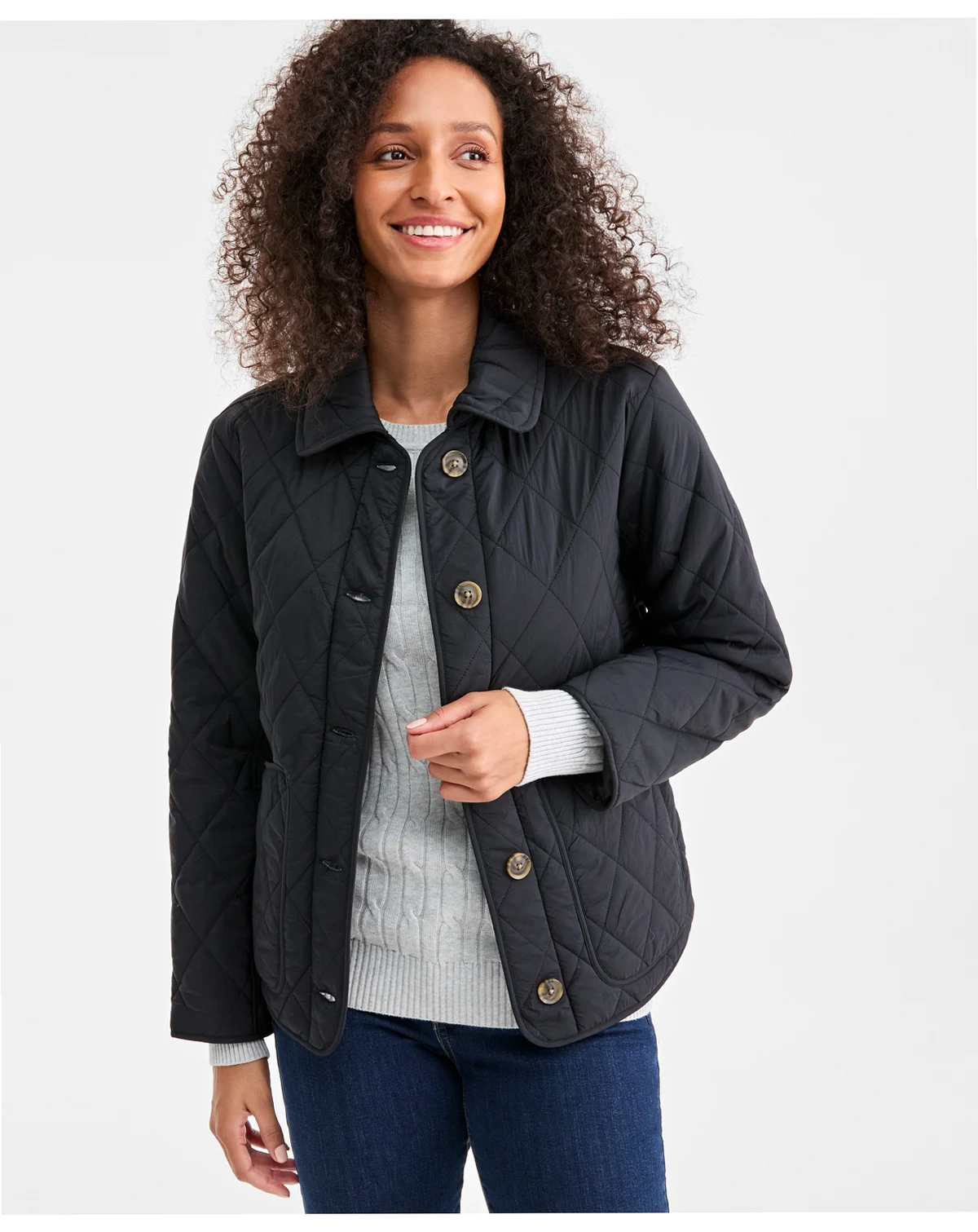 Women's Quilted Utility Jacket, Macy's Exclusive