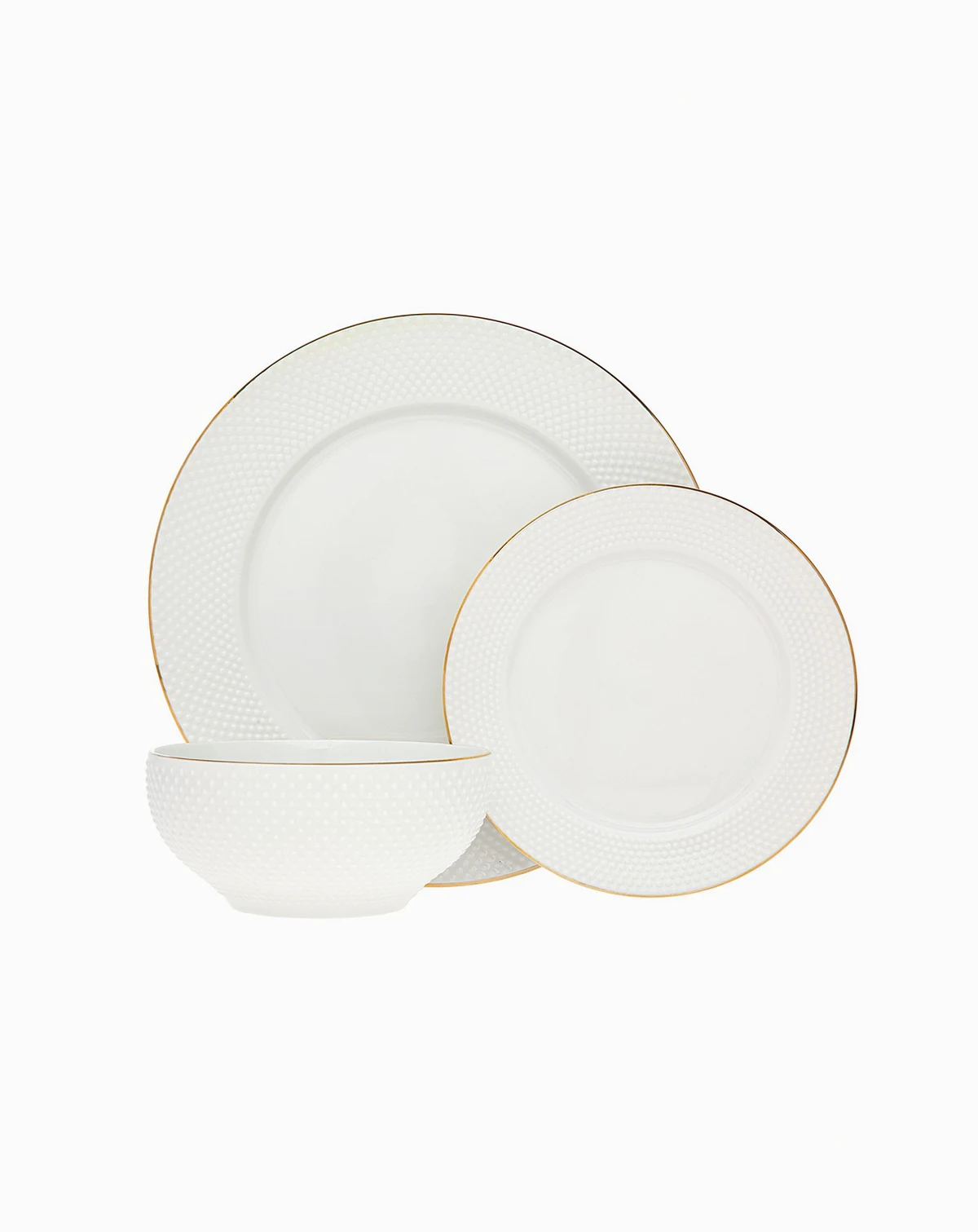 Pique 18 Pc. Dinnerware Set, Service for 6