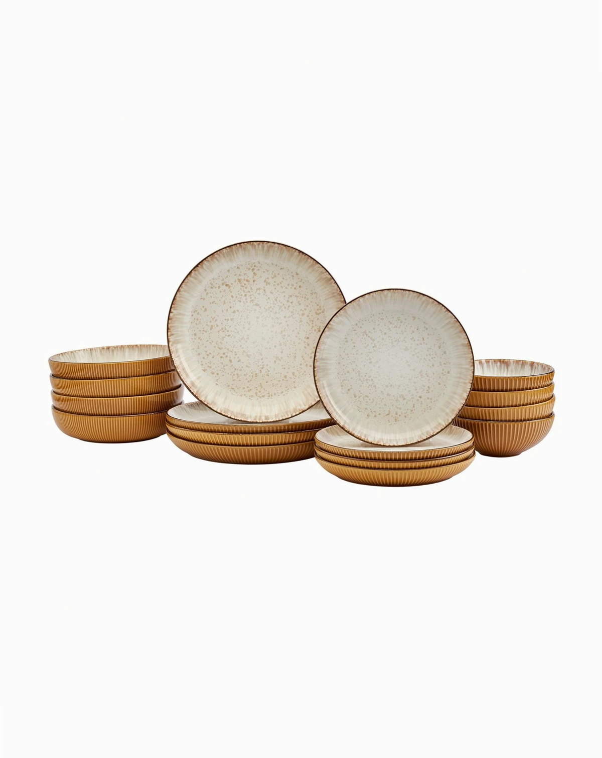 Jura Caramel 16 Pc. Dinnerware Set, Service for 4