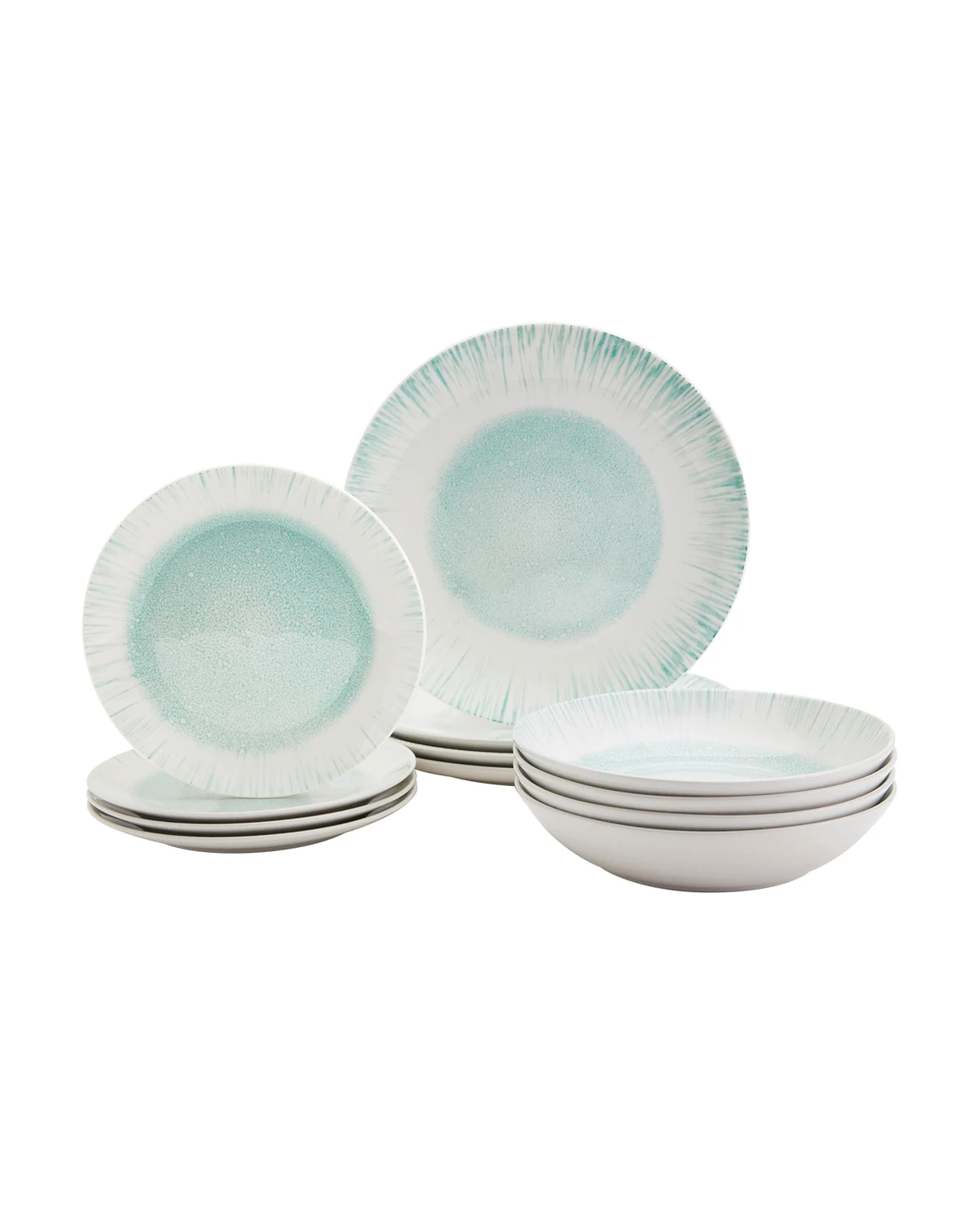 Laguna Aqua 12 Pc. Dinnerware Set, Service for 4, Exclusively at Macy's