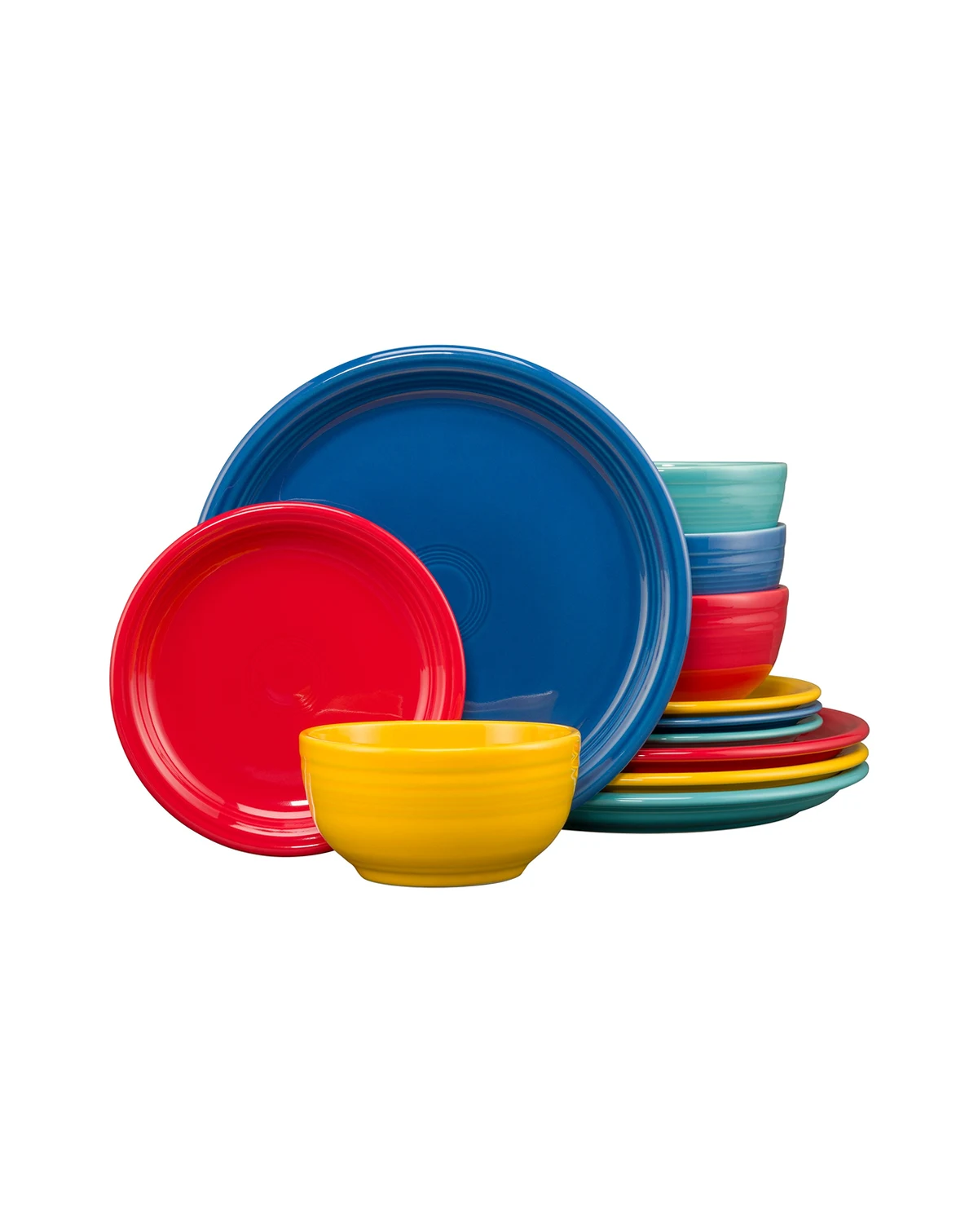 Vibrant Bistro Coupe 12 Pc. Dinnerware Set, Service For 4