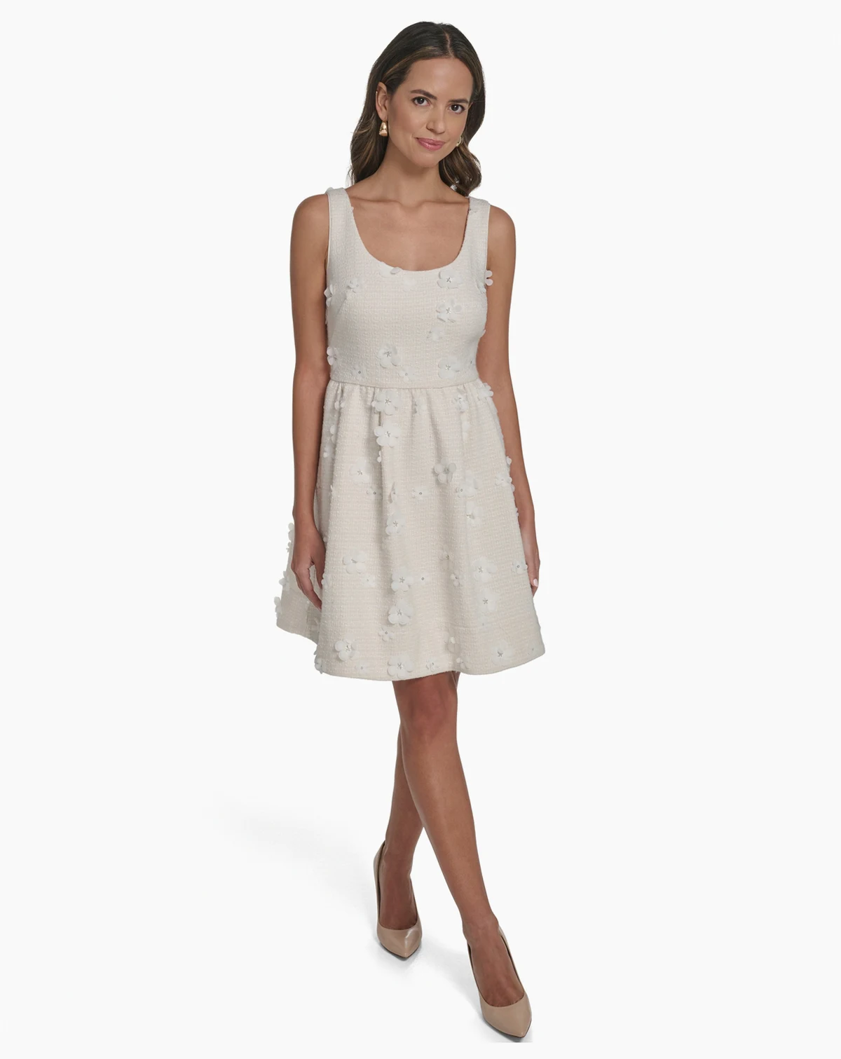 Petite Scoop Neck Short Dress