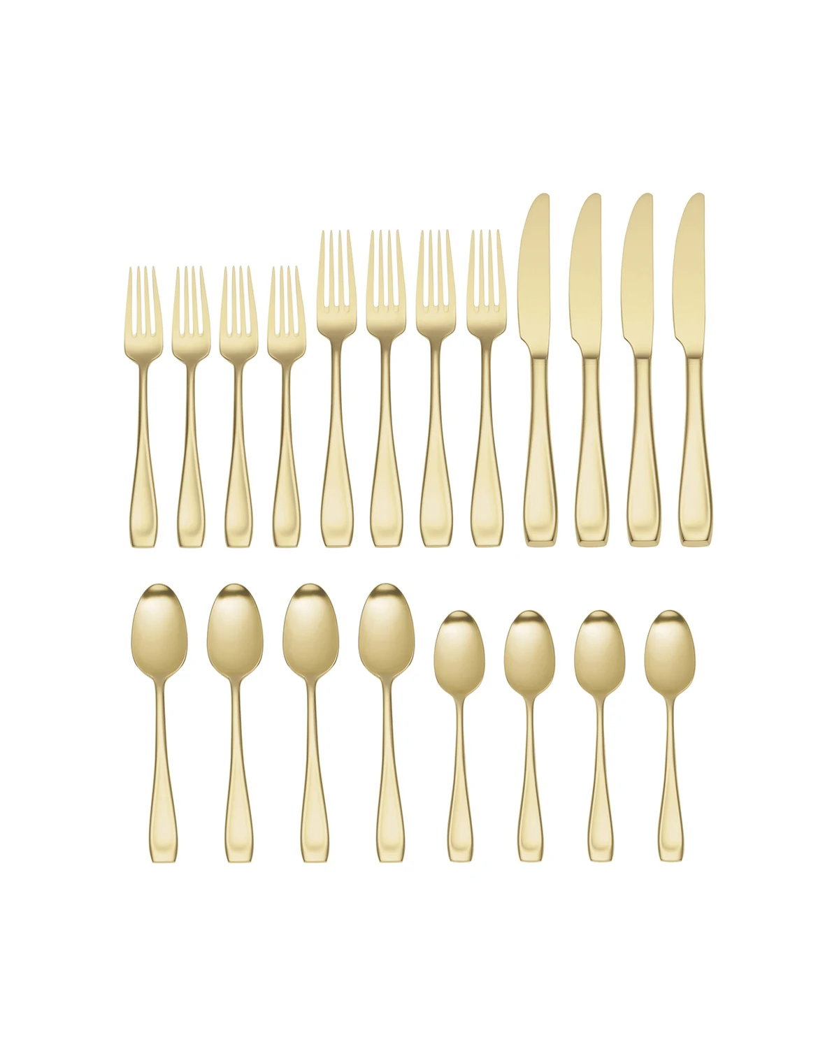 Moda Satin Champagne Set, 20 Piece
