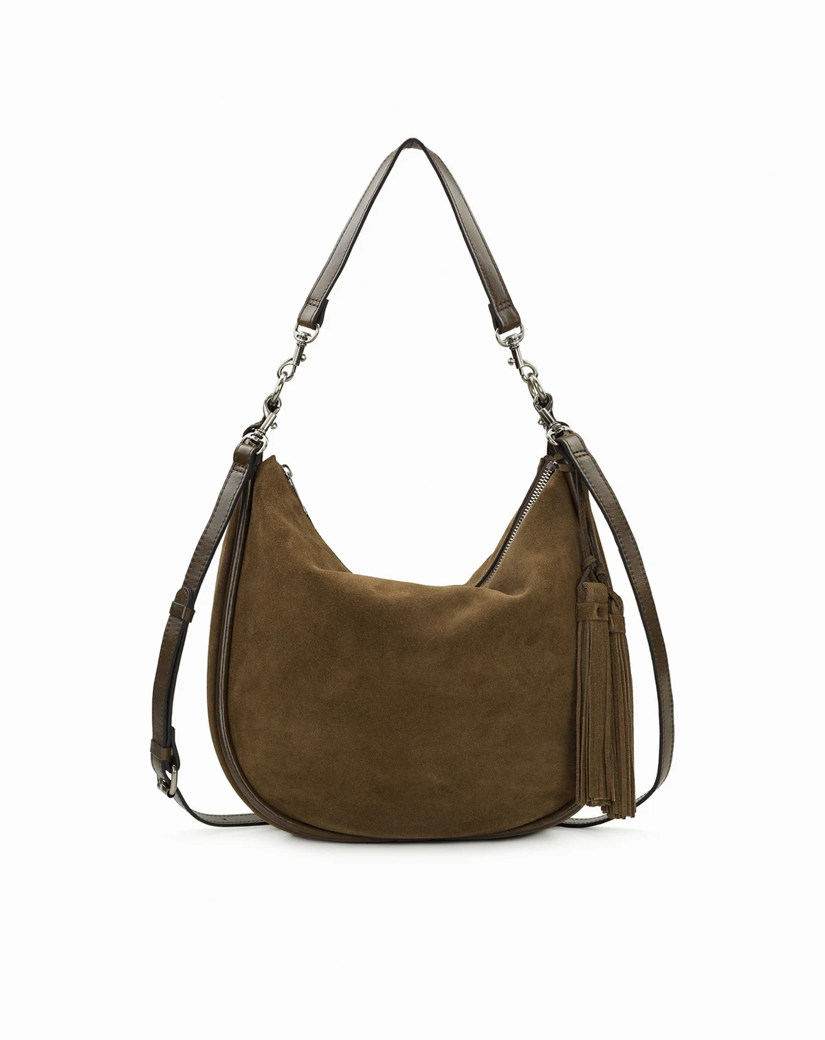 Chiavari Medium Suede Hobo Bag