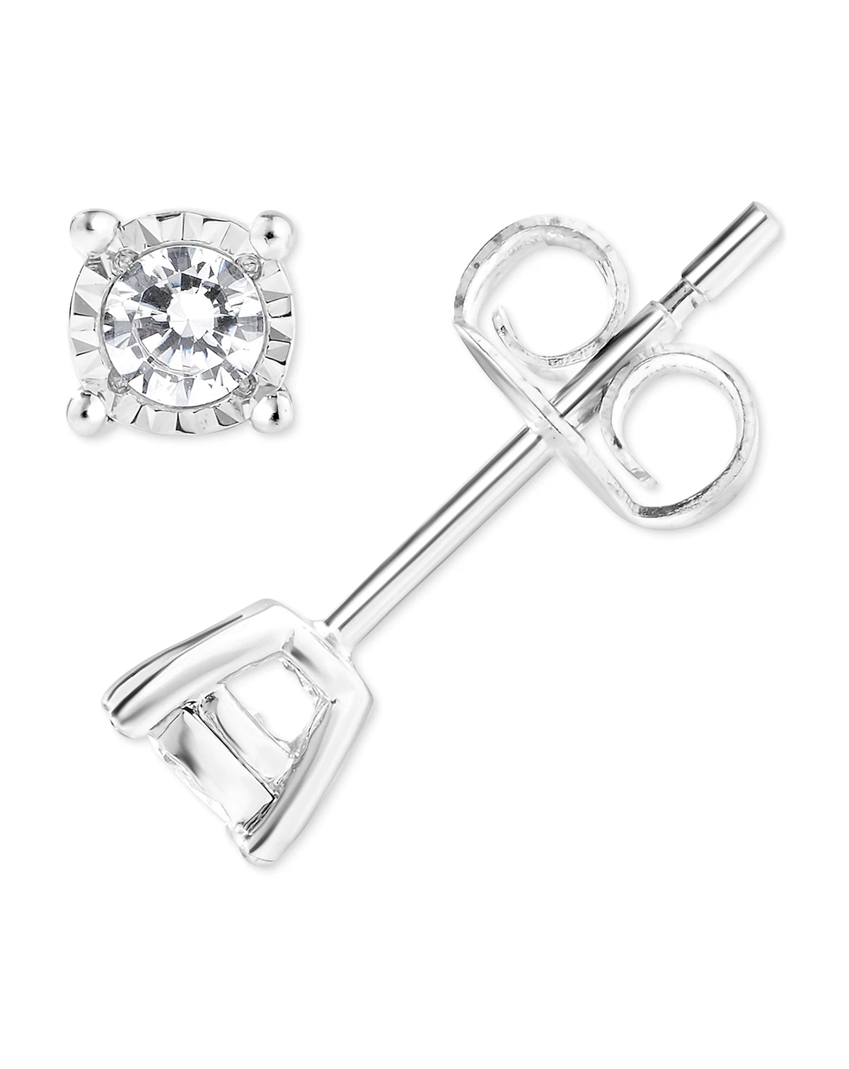 Diamond Stud Earrings (1/4 ct. t.w.) in 14k White Gold