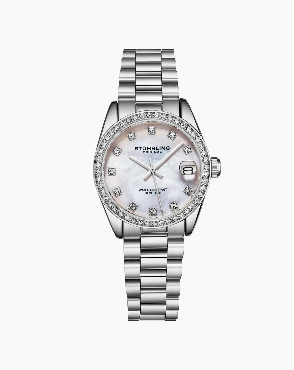 Lineage 3936.1 Women s Quartz Watch 31mm Stainless Steel Silver Bracelet White Mother-of-Pearl Dial Crystal Bezel