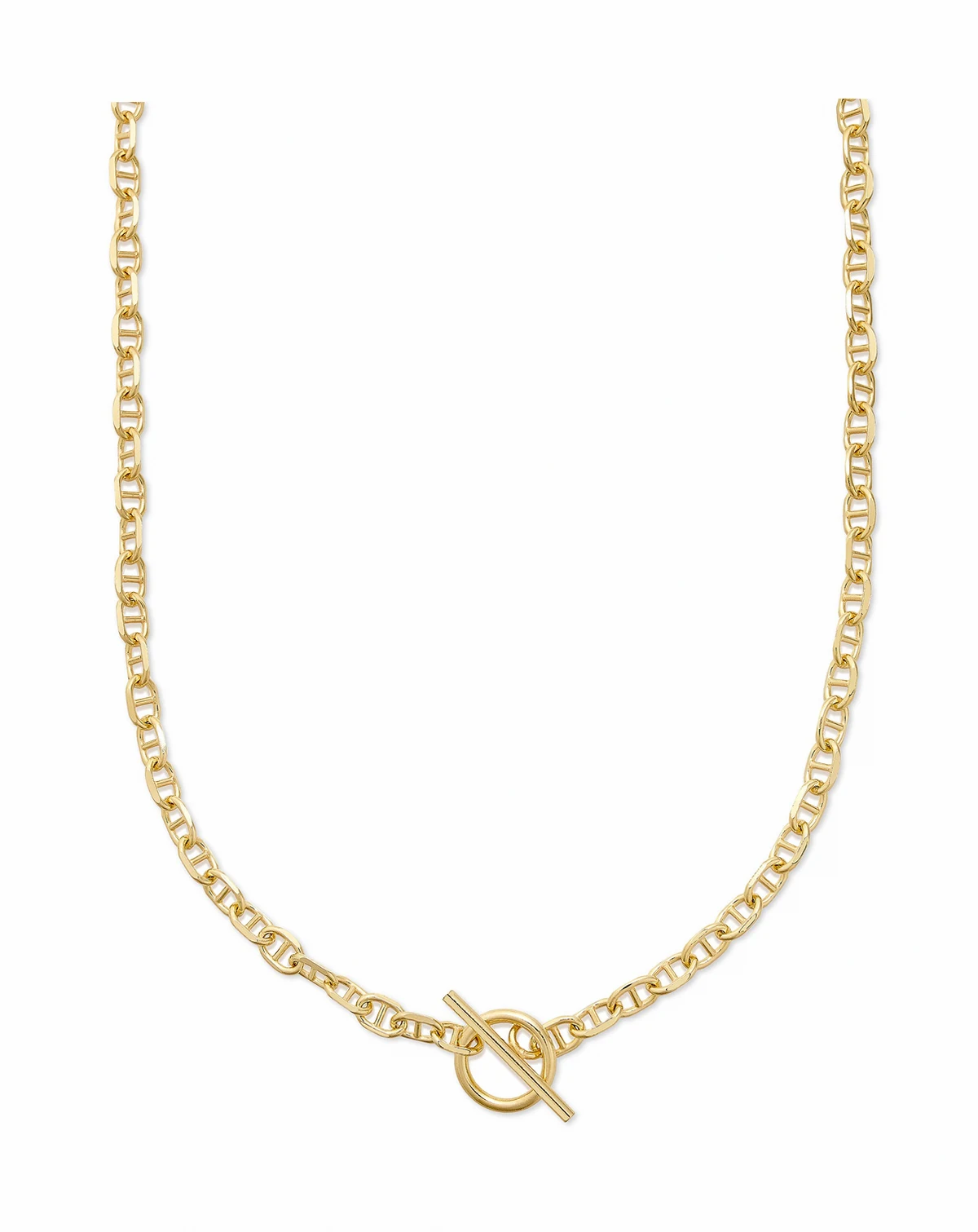 Mariner Link Chain 18" Toggle Necklace in 14k Gold-Plated Sterling Silver
