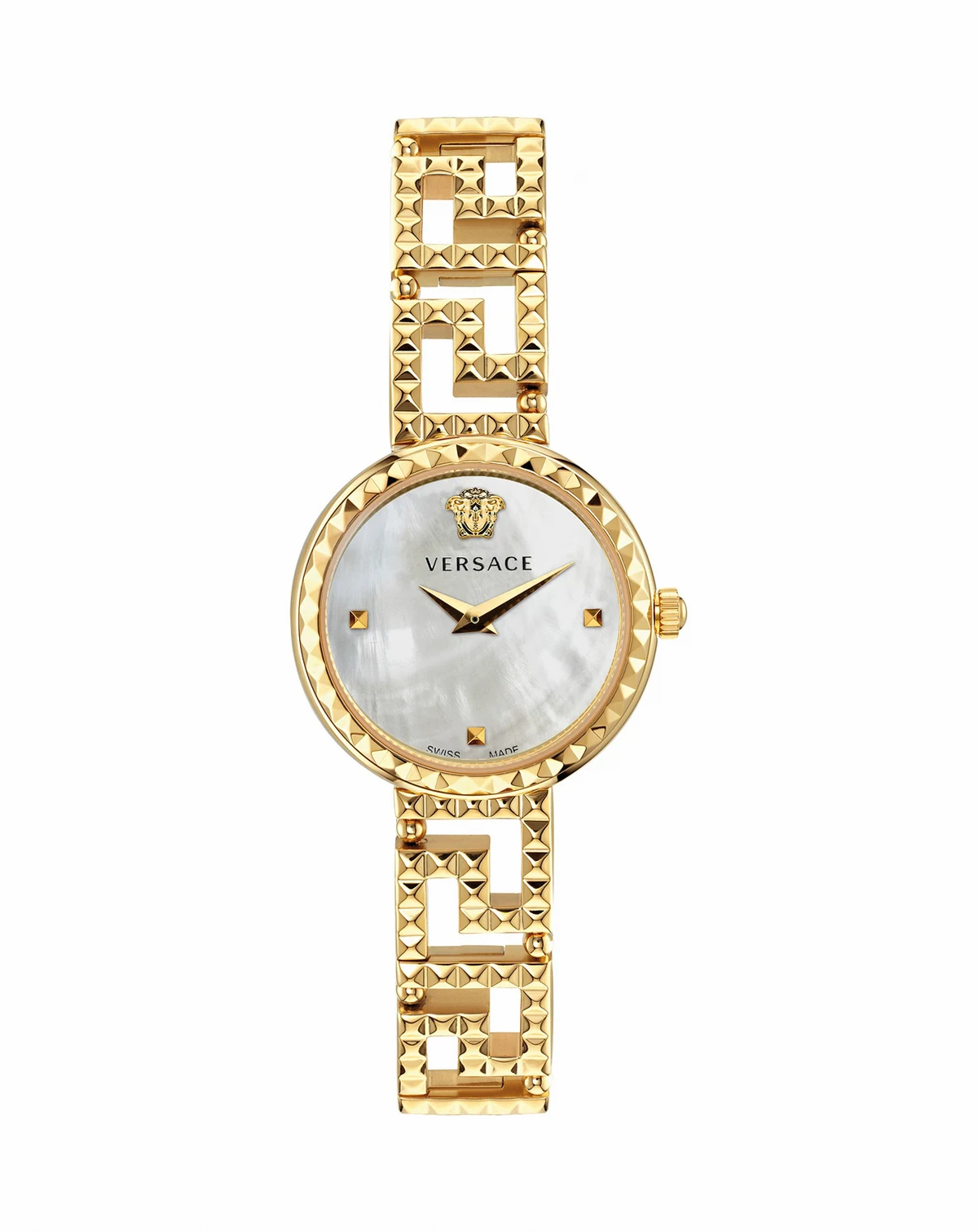 Women's Greca Goddess Gold Stainless Steel Bracelet Watch, 28mm
