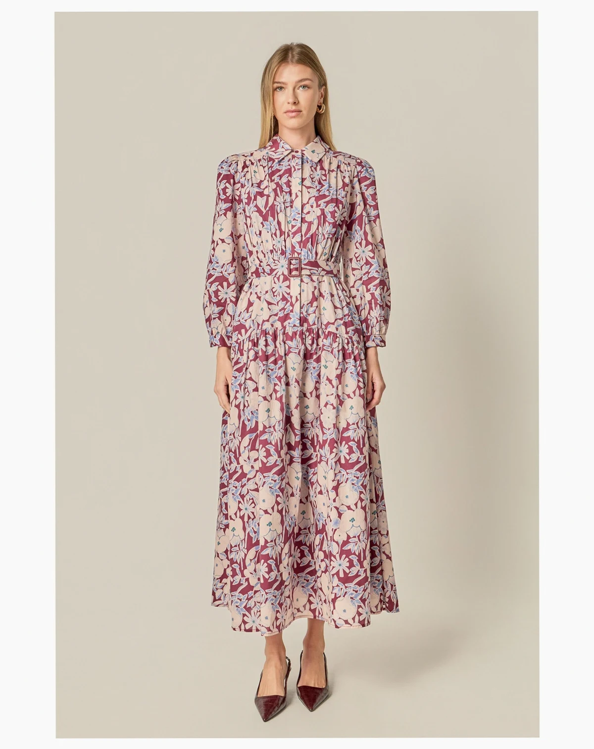 Women's Printed Midi Dress
