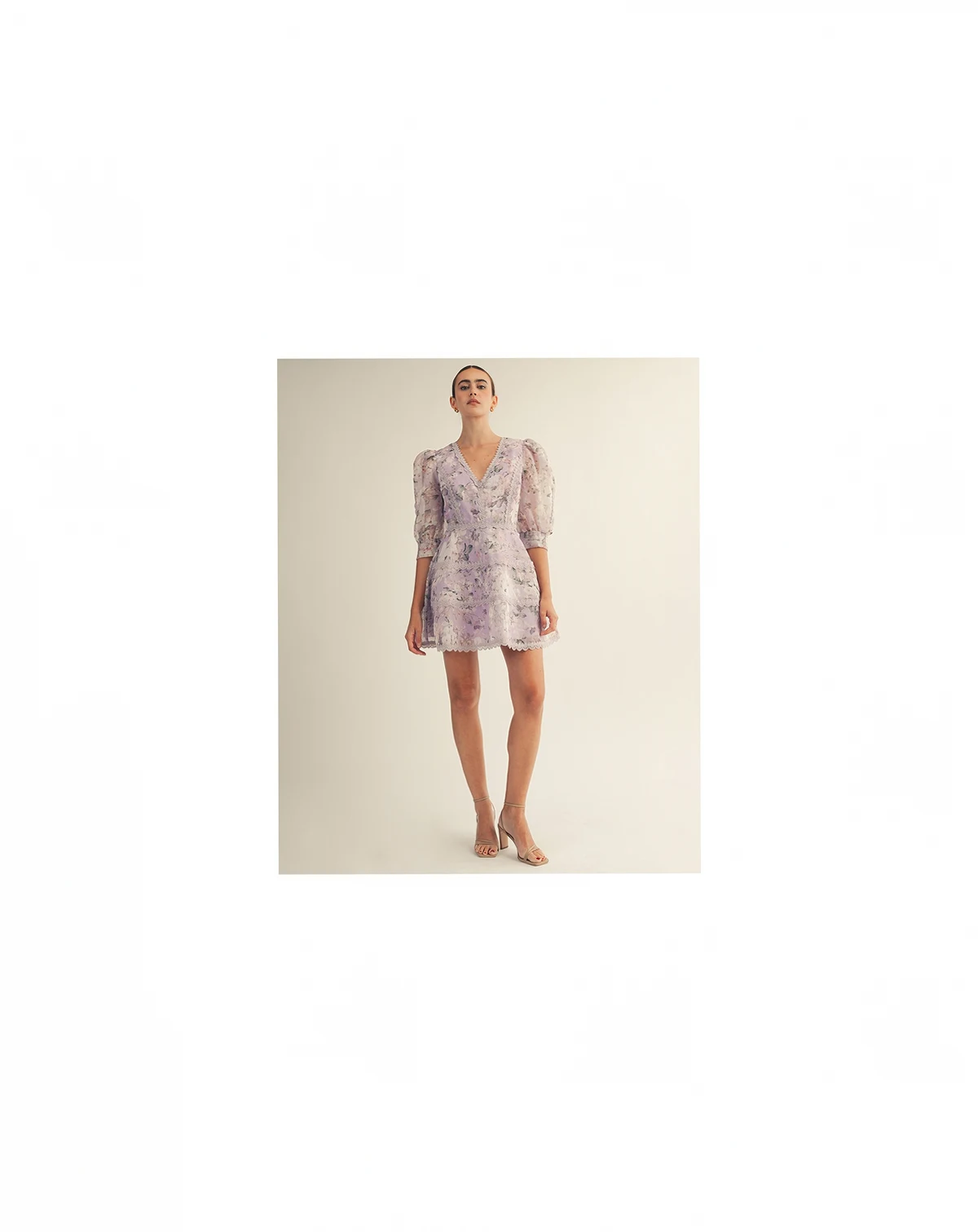 Women's Scarlett Printed V-Neck Mini Dress