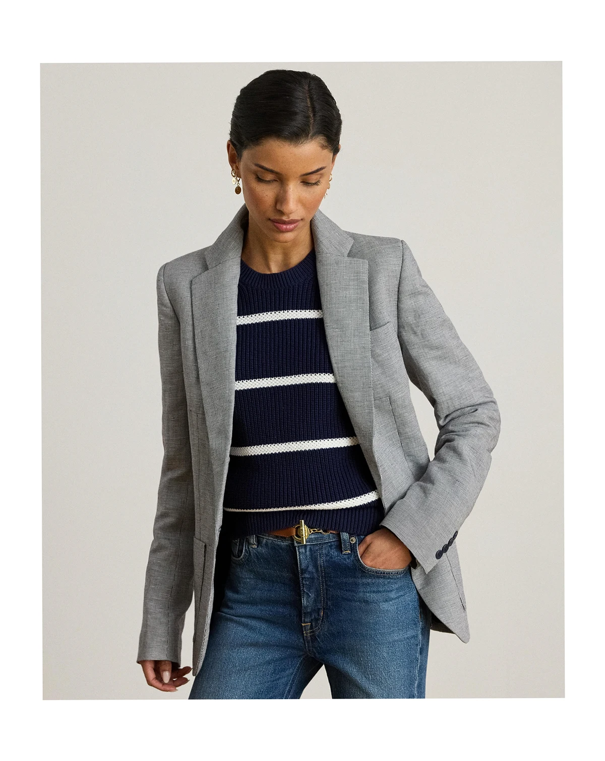 Women's Basket-Weave Blazer
