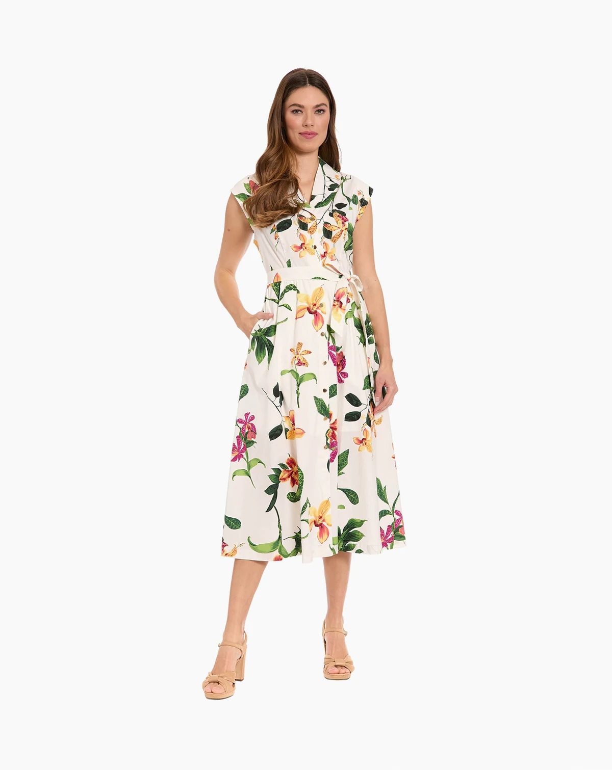 Petite Printed Shirt Dress