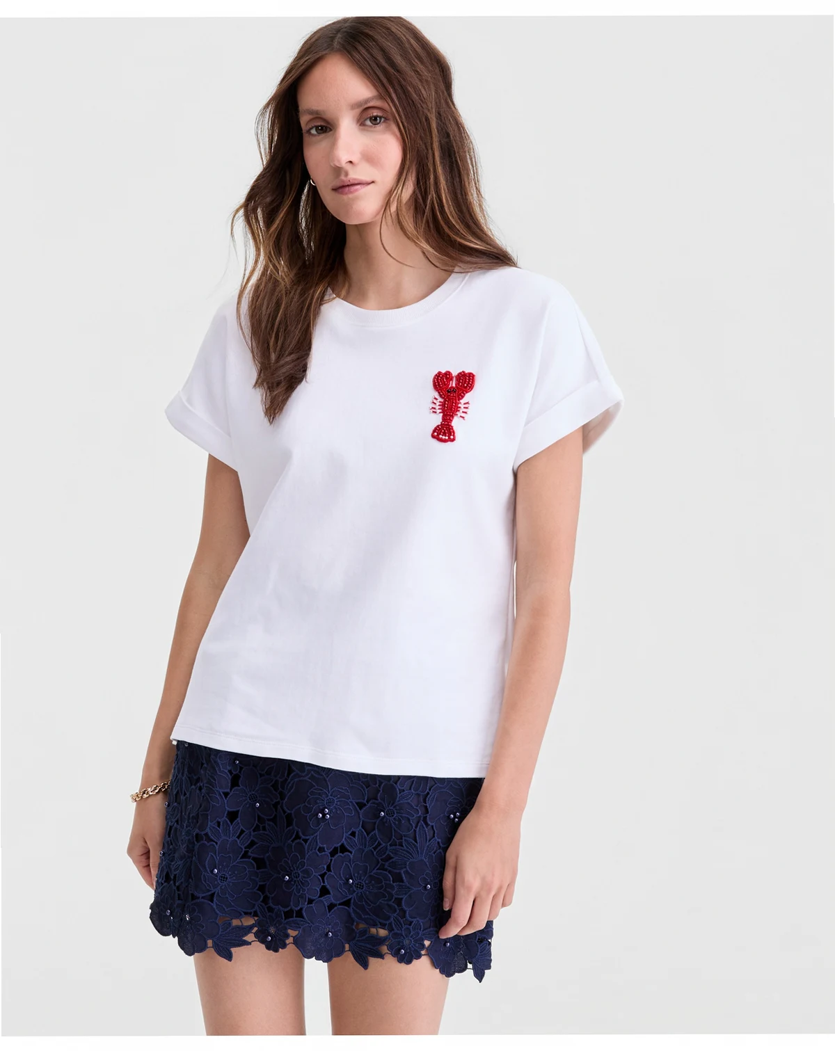 Women's Embellished Lobster Graphic T-Shirt, Macy's Exclusive