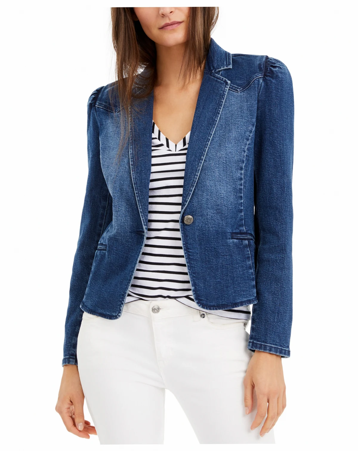 Women's Puff-Sleeve Blazer, Created for Macy's