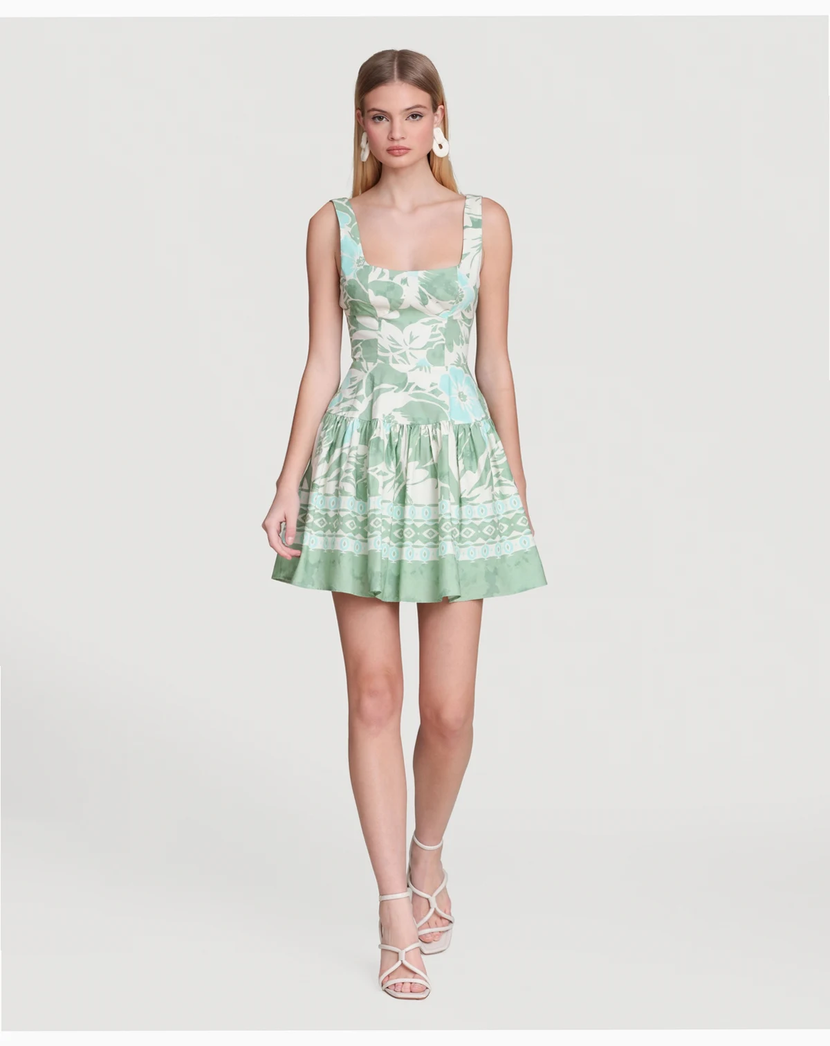 Women's Printed Bustier Mini Dress