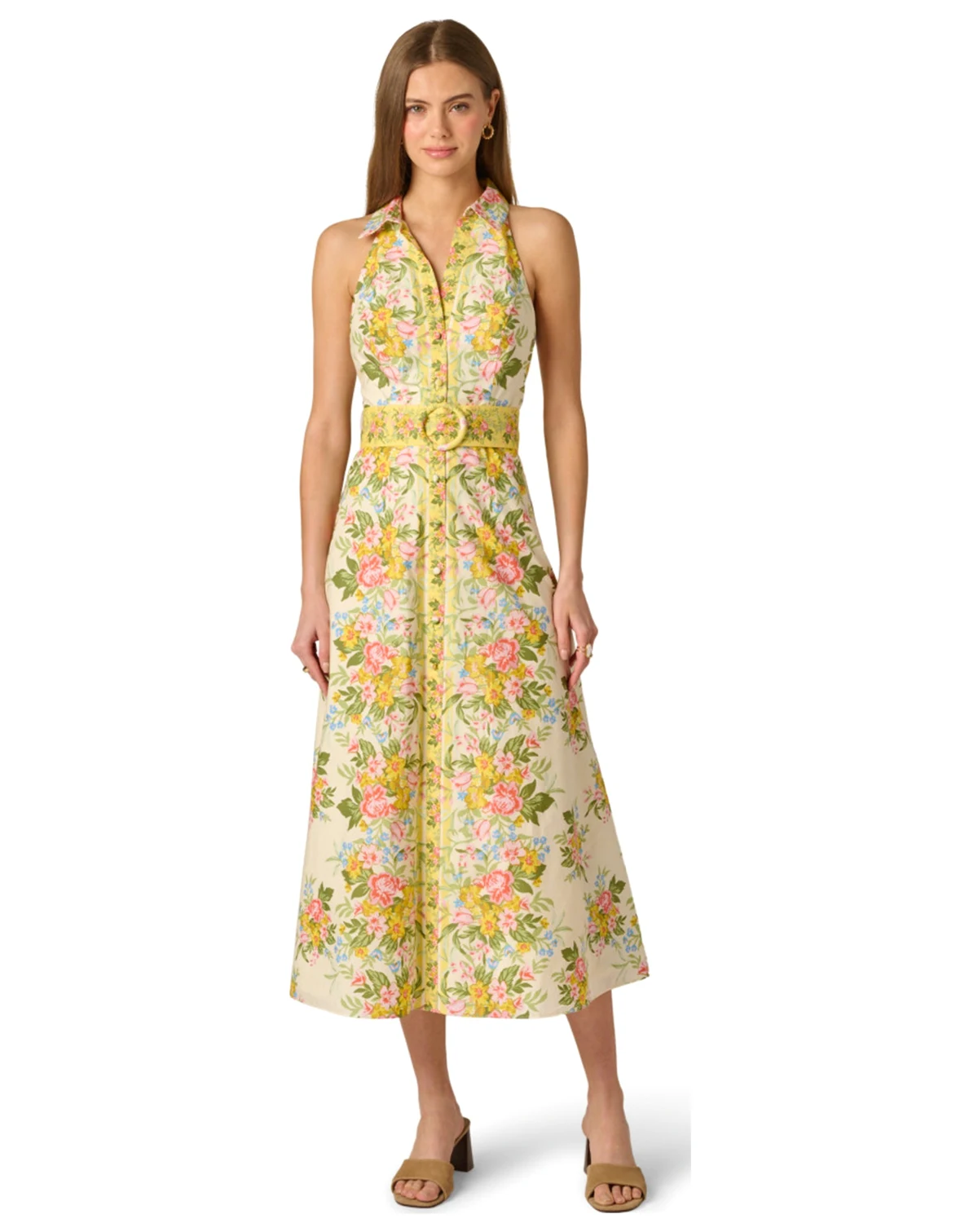 Women's Printed Sleeveless Dress