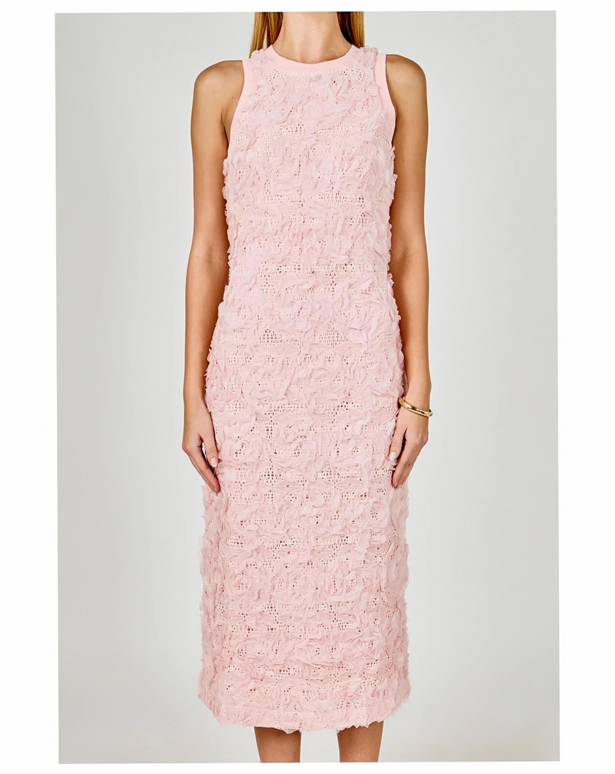 Women's Floral Applique Maxi Dress