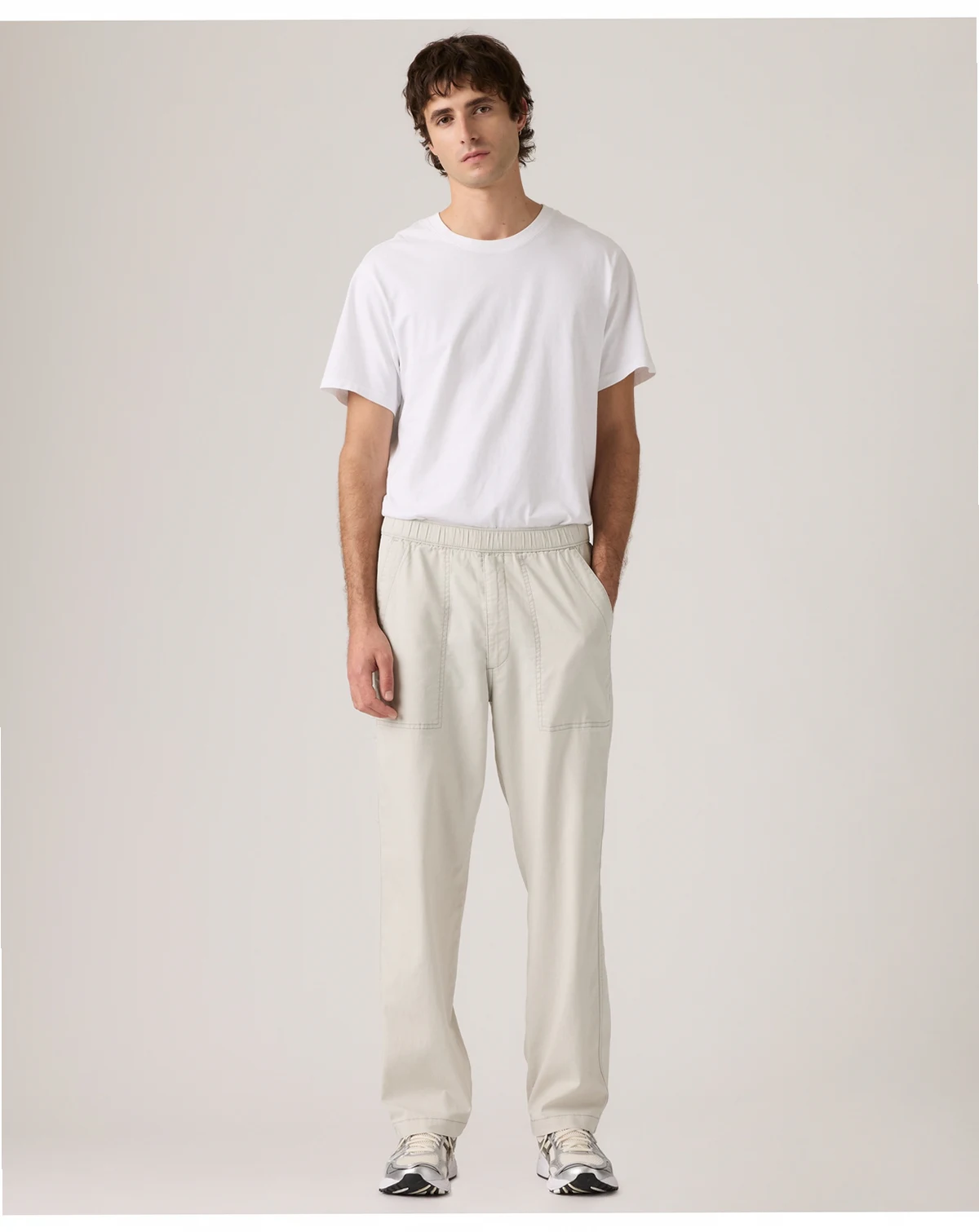 Men's Regular-Fit Linen Surplus Pants