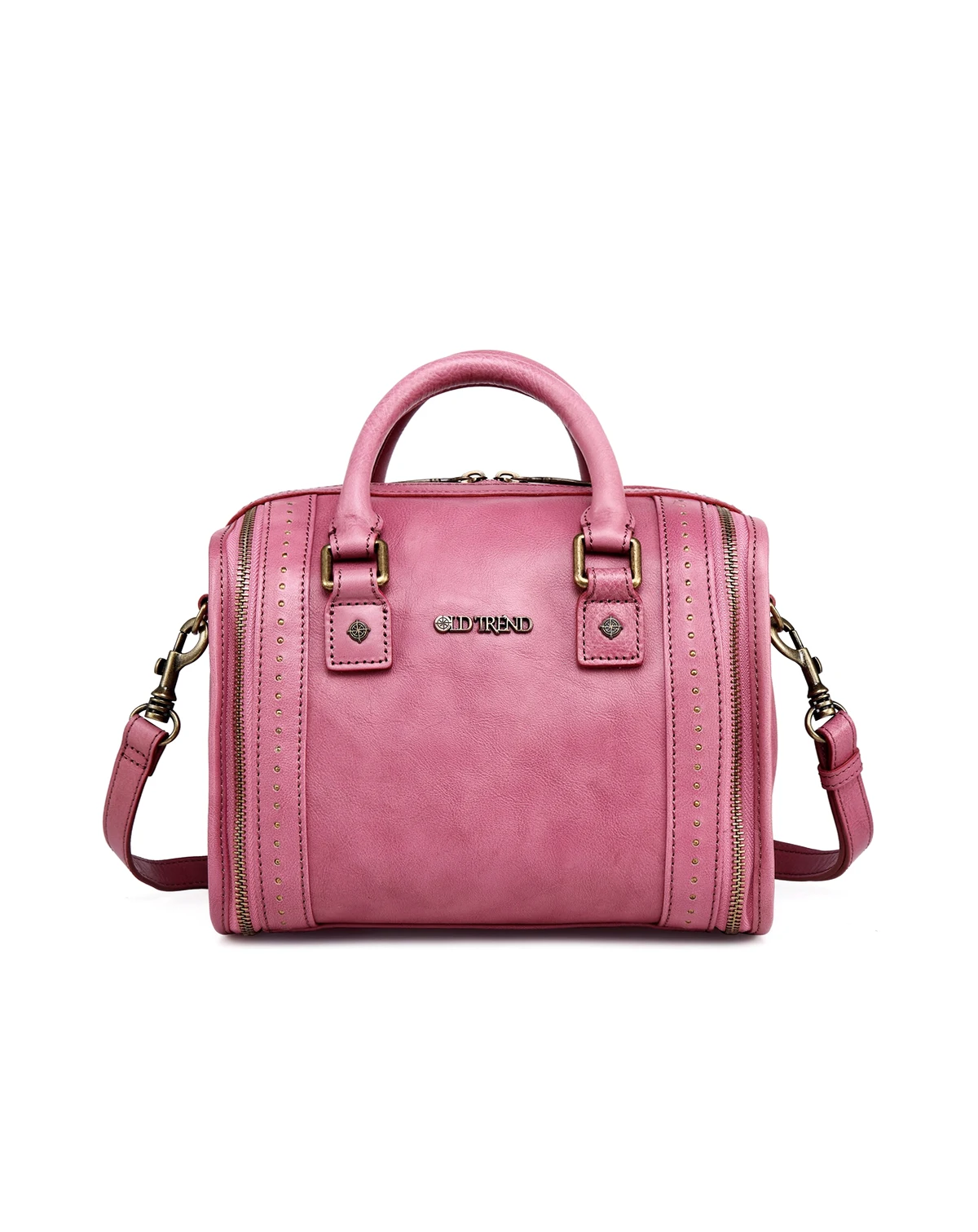 Women's Genuine Leather Mini Trunk Crossbody Bag