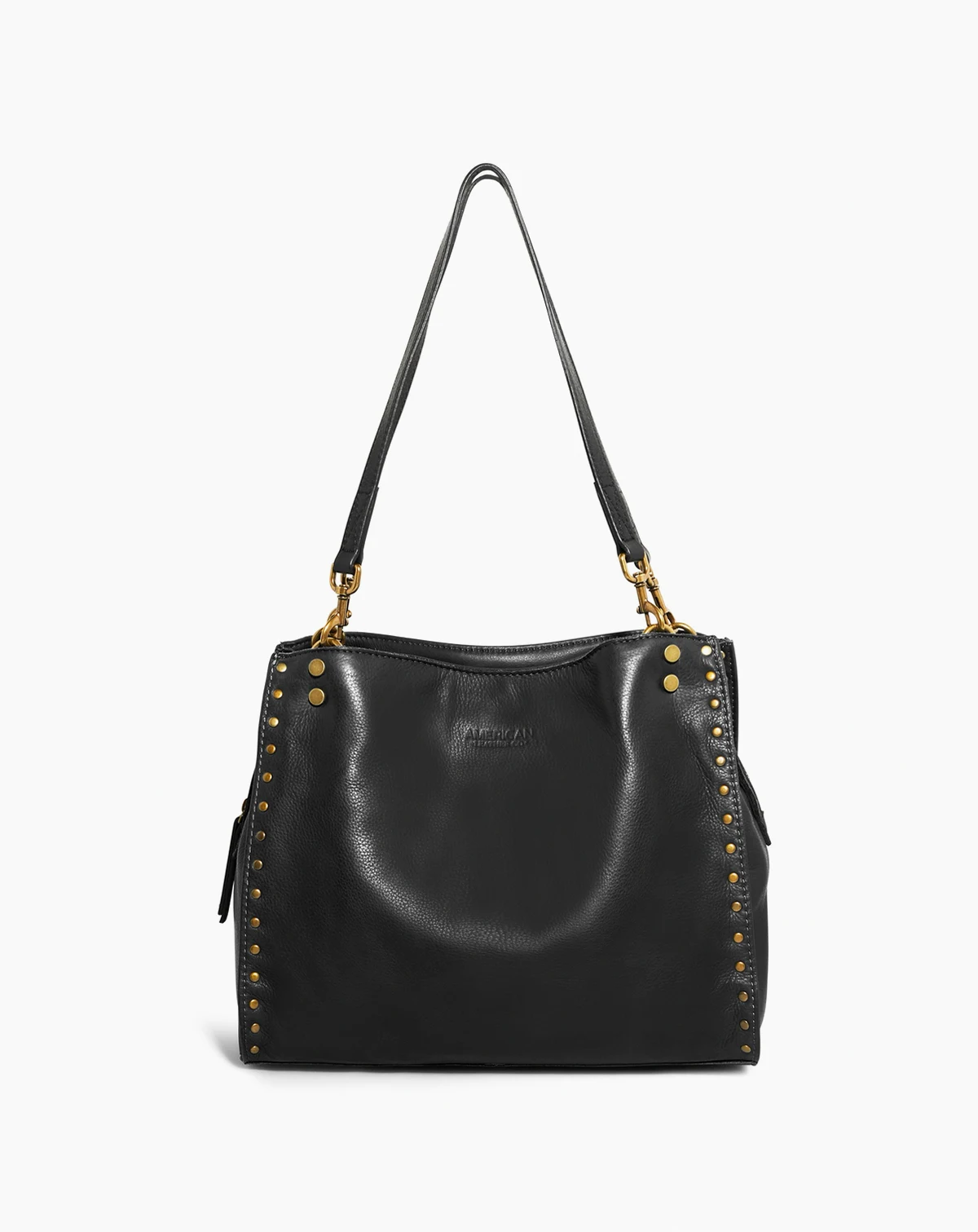 LENOX STUDDED TRIPLE ENTRY SATCHEL