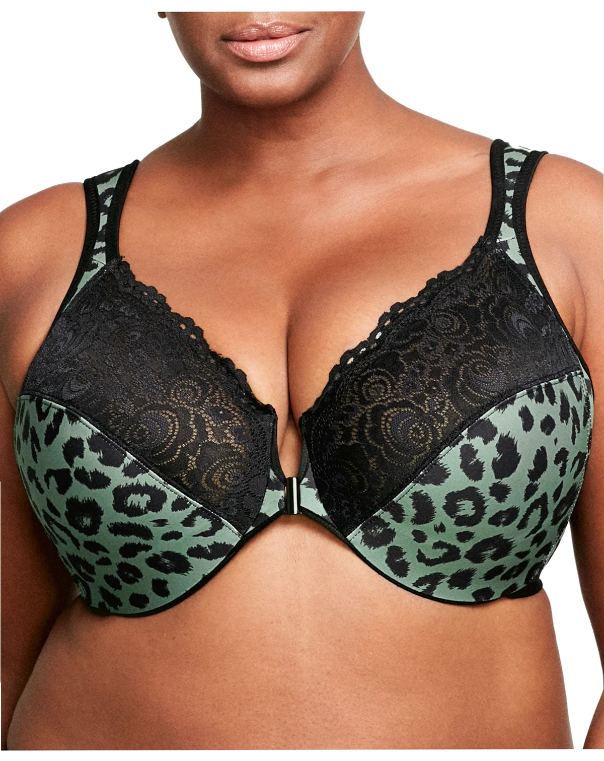Women's Full Figure Plus Size Wonderwire Front Close Bra 1245