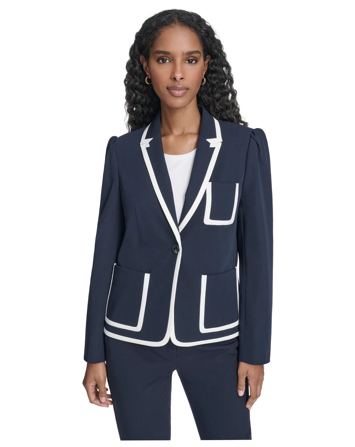 Women's Framed One-Button Blazer