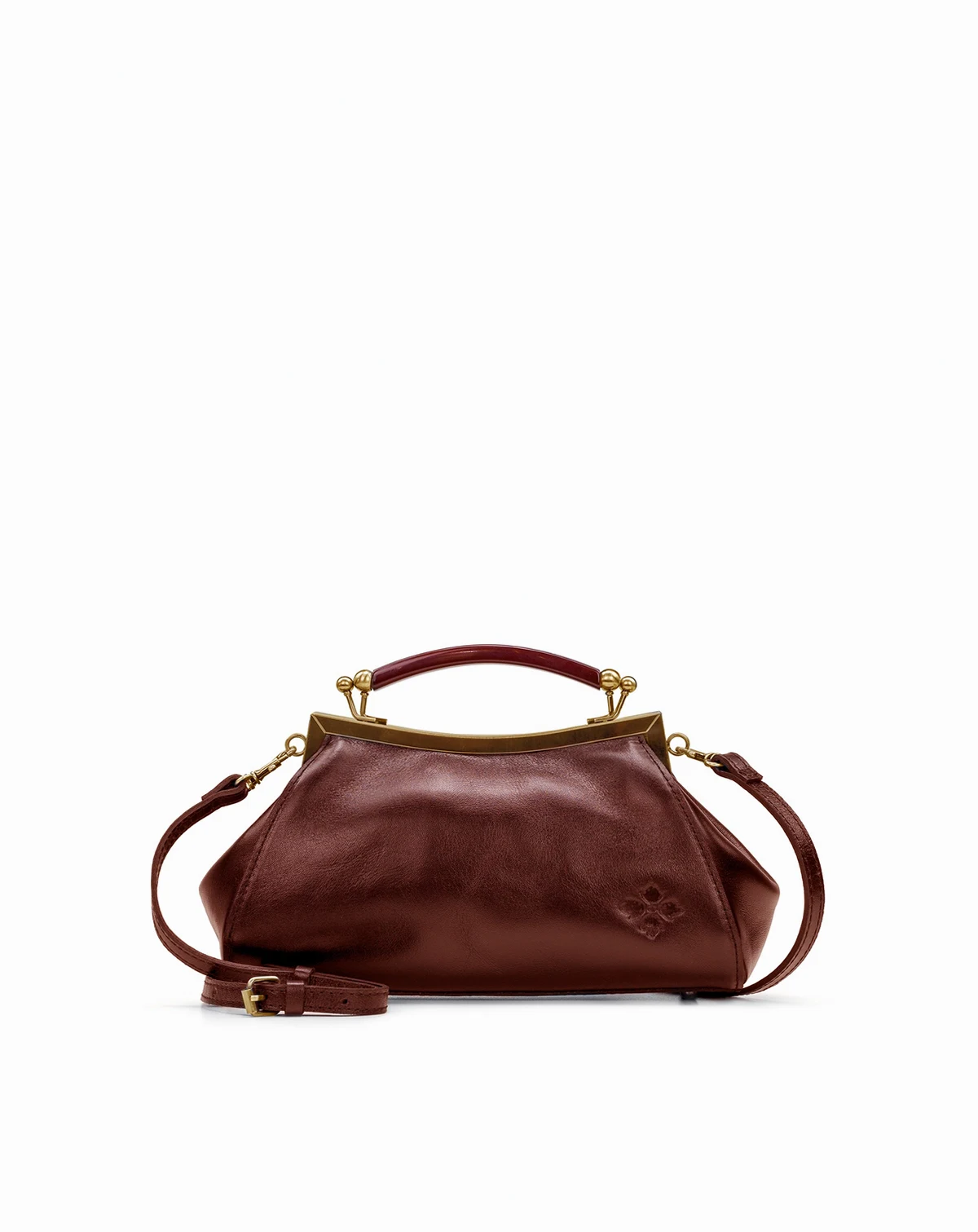 Kelmscott Leather Frame Small Crossbody Bag