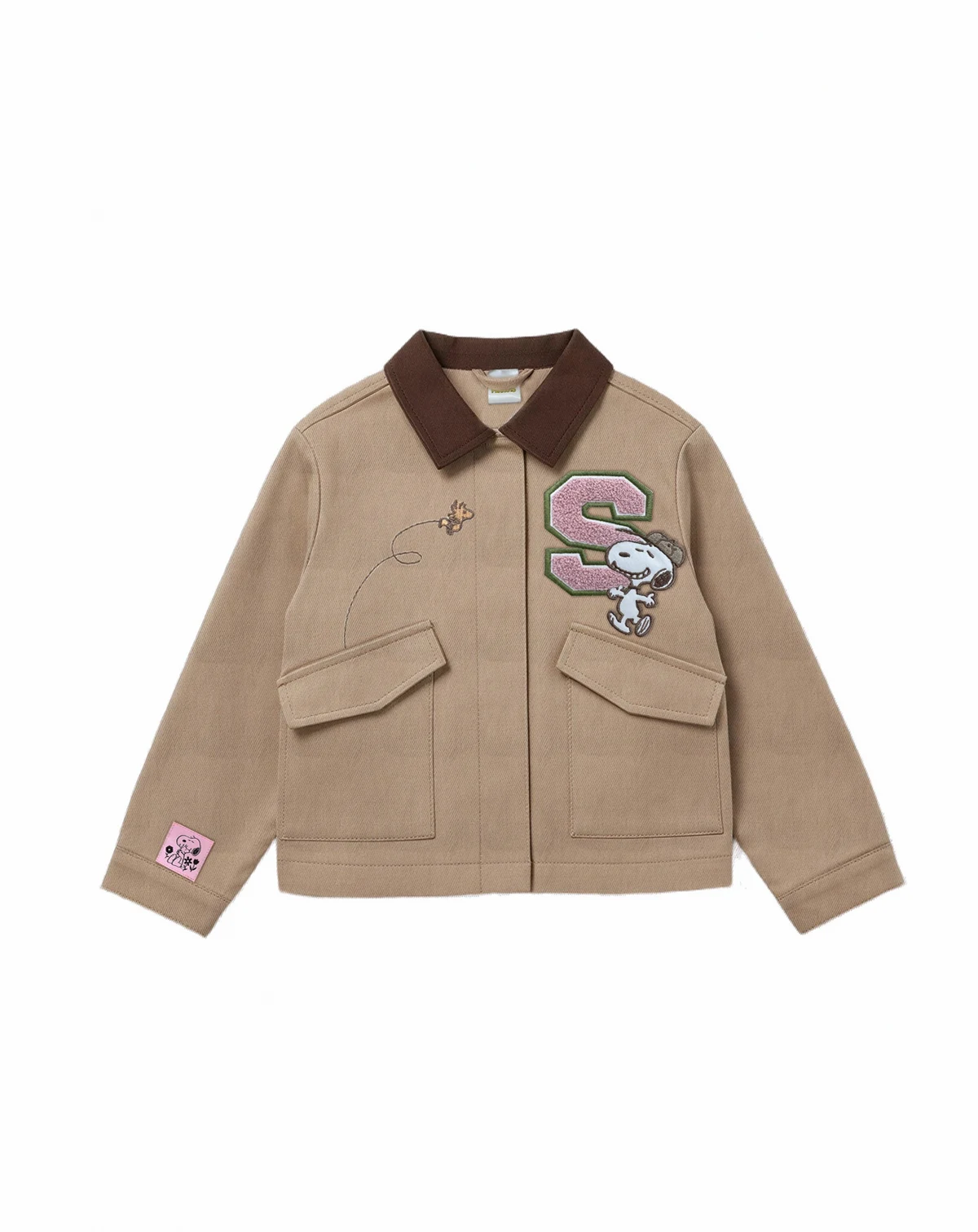 Peanuts Girls' 2T-6X Snoopy Twill Barn Jacket