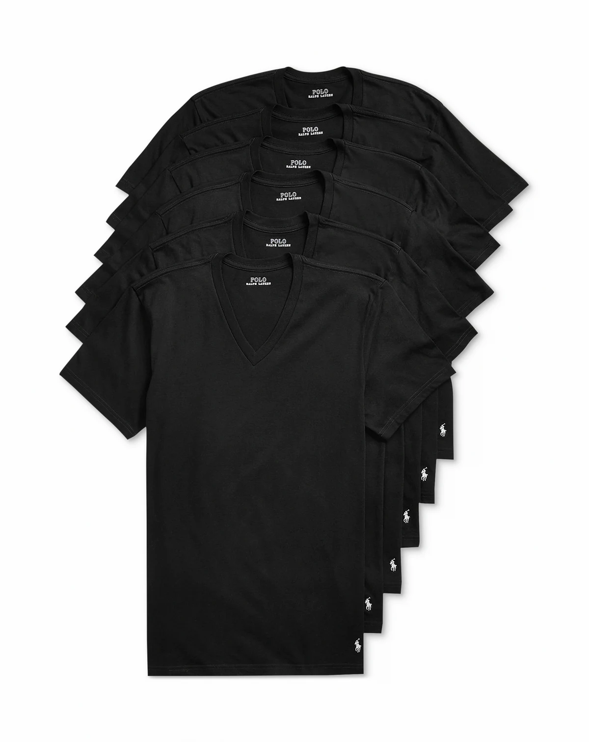 Men's Classic-Fit V-Neck Undershirts, 5+ 1 Free Bonus Pack