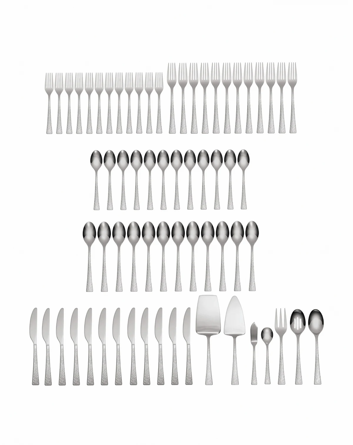 Stainless Steel Ashlyn Mirror 67-Pc. Flatware Set, Service for 12