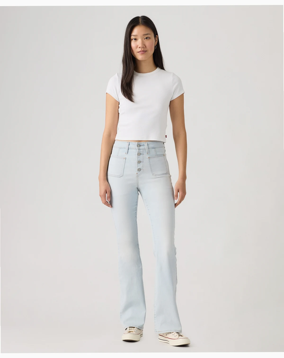Women's 726 Patch Pocket High-Rise Slim-Fit Flare Jeans