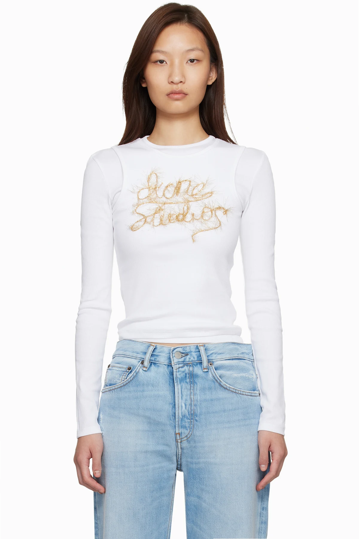 White Layered Logo T-shirt