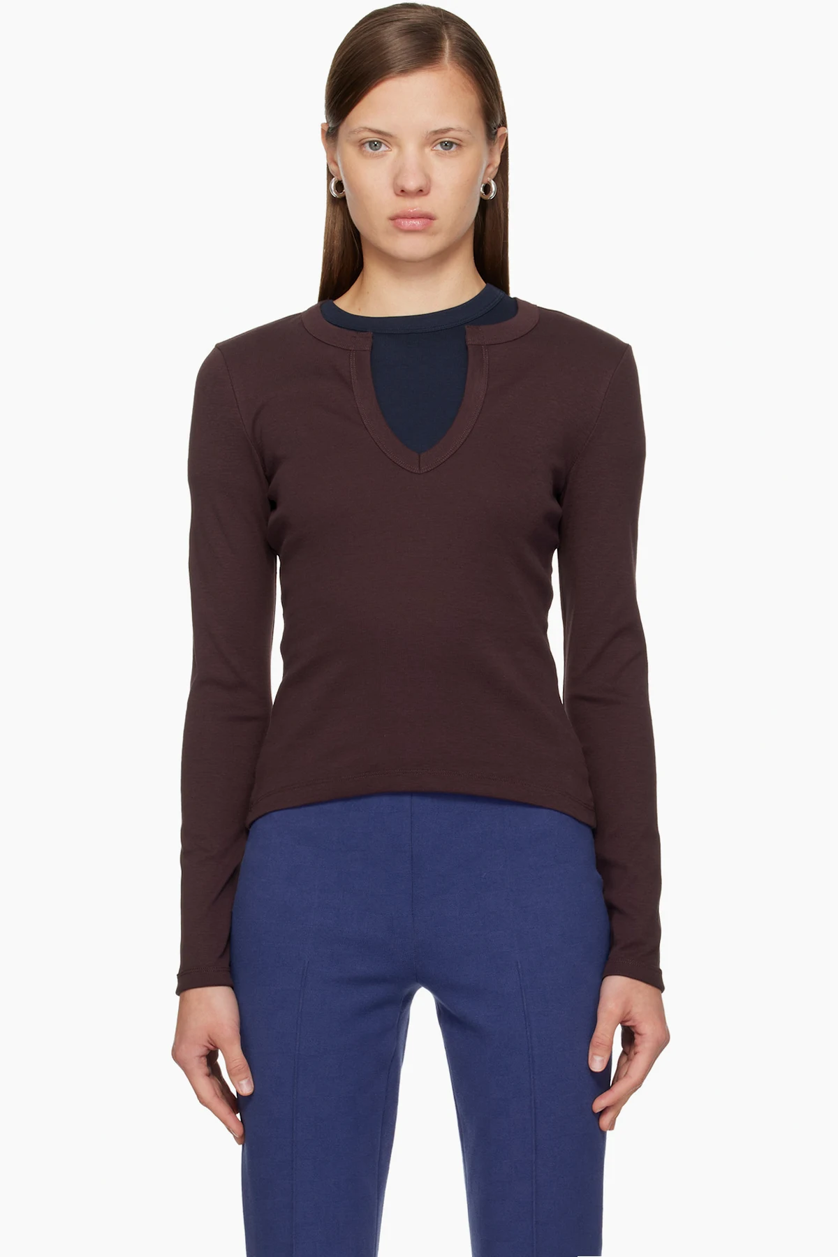 Brown Iman Longsleeve T-shirt