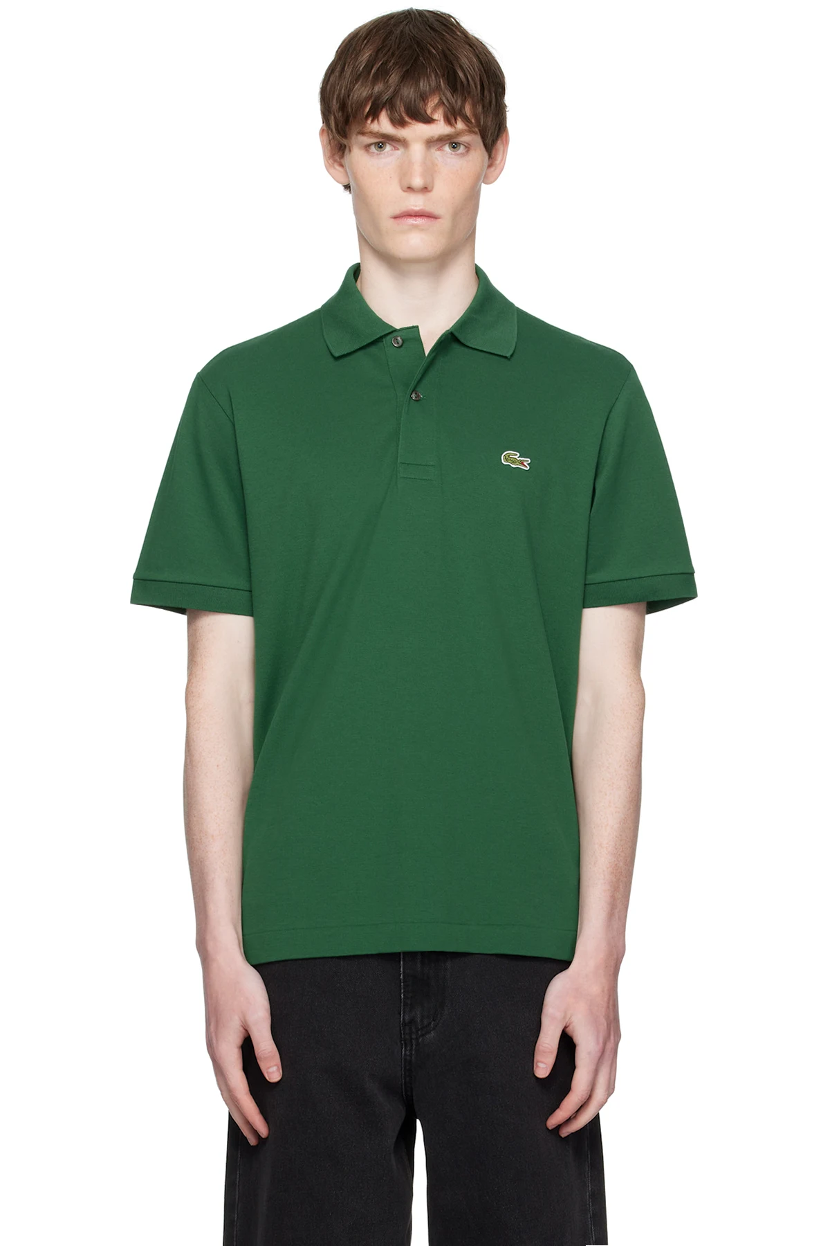 Green Classic Fit L.12.12 Light Piqué Polo