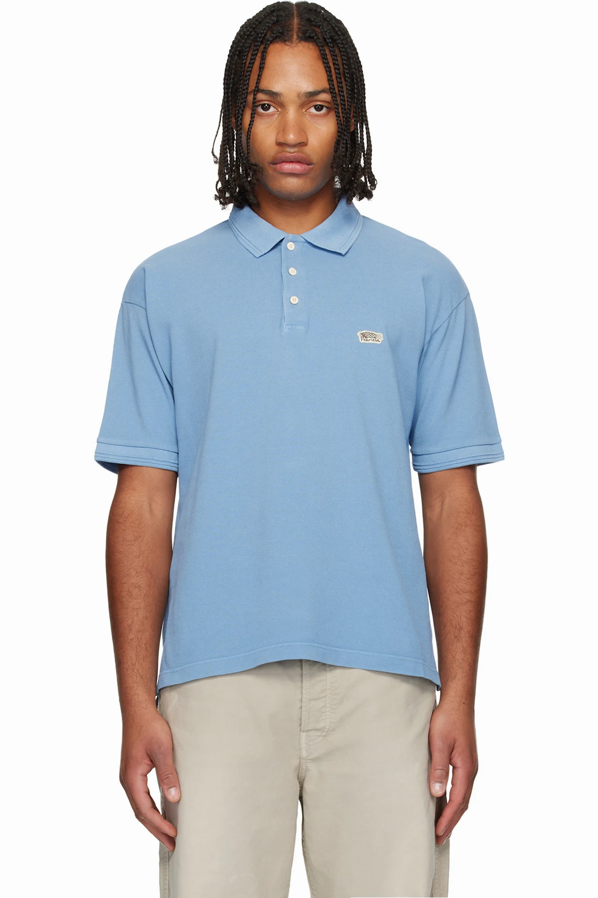 Blue Jumbo Weller Short Sleeve Polo