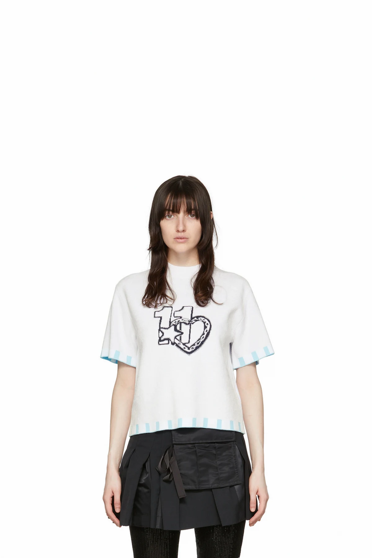 White Viscose T-Shirt