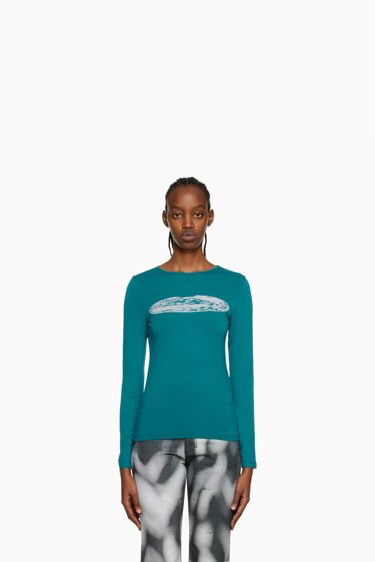 Blue Globe Long Sleeve T-Shirt