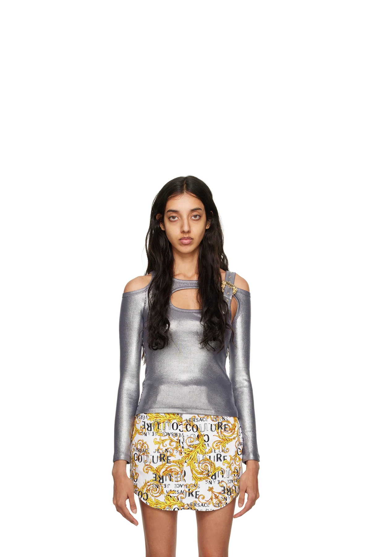 Silver Buckle Long Sleeve T-Shirt