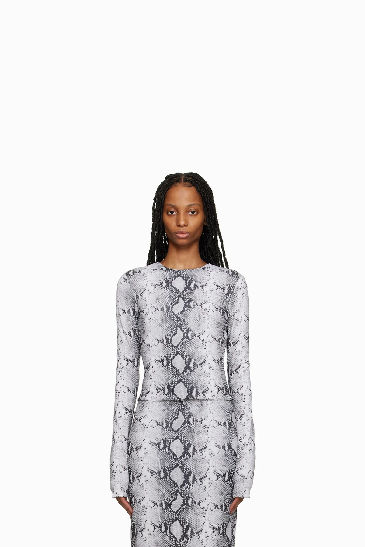 Gray Tanith Long Sleeve T-Shirt