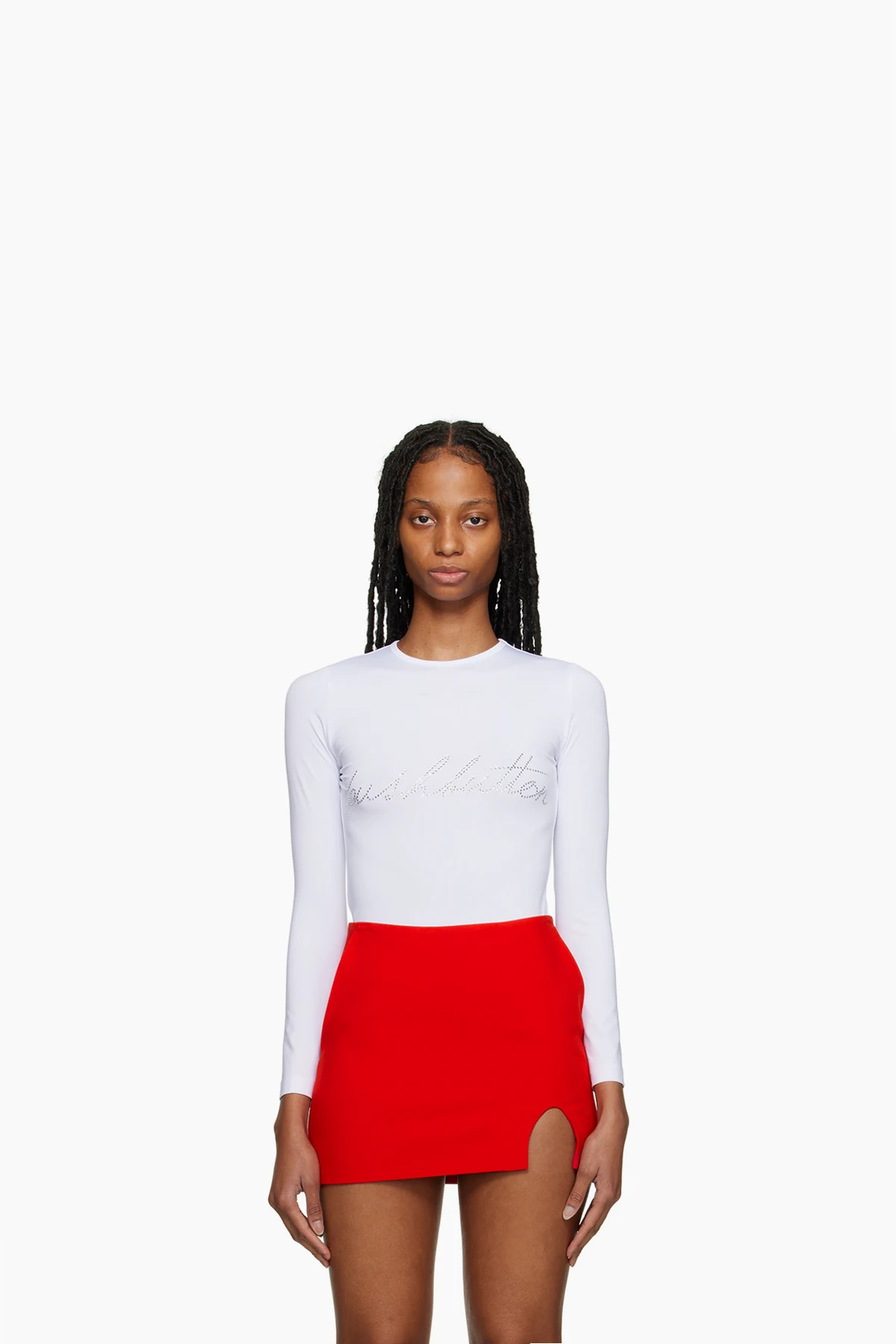 White Crystal Long Sleeve T-Shirt