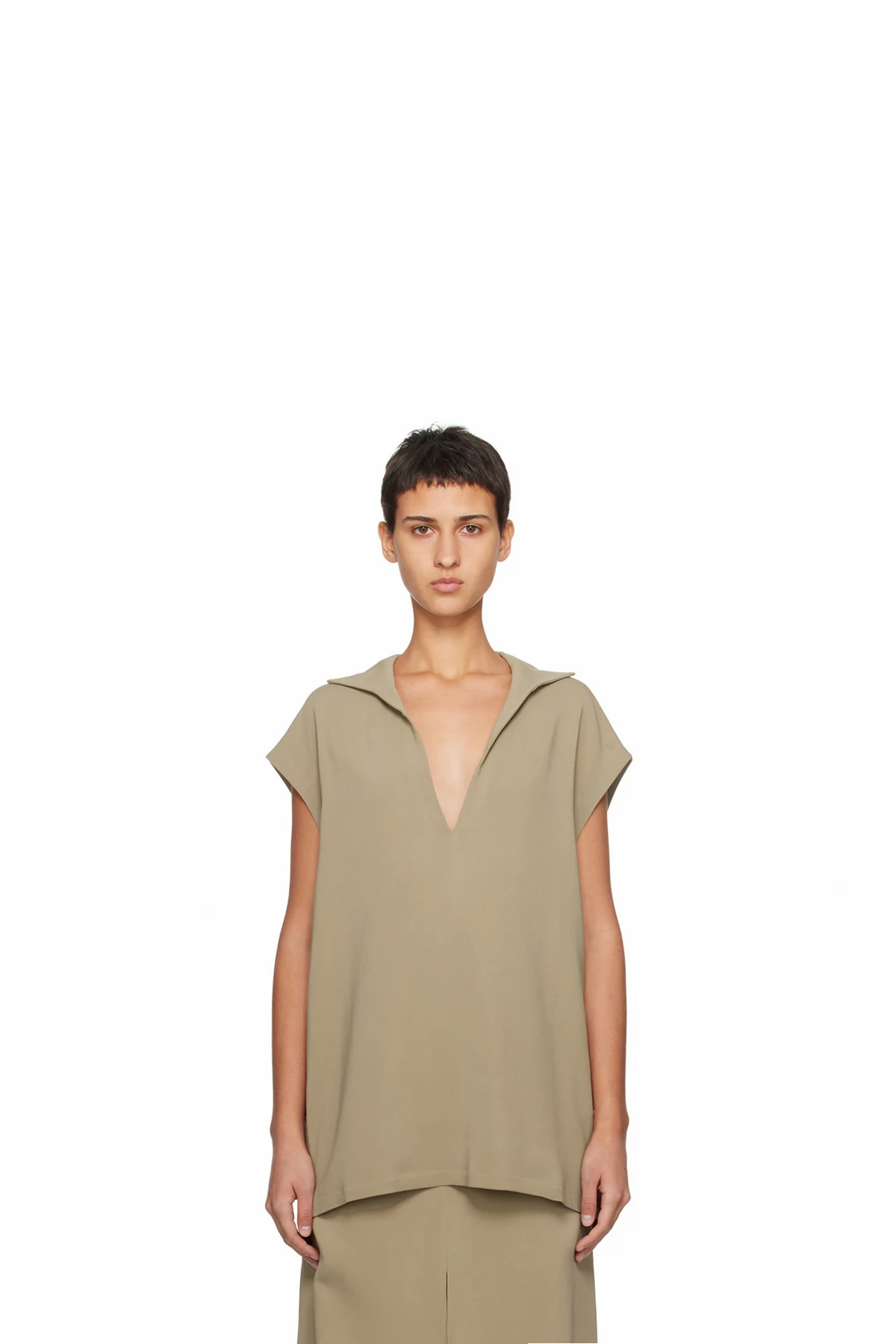 Taupe Throw On T-Shirt