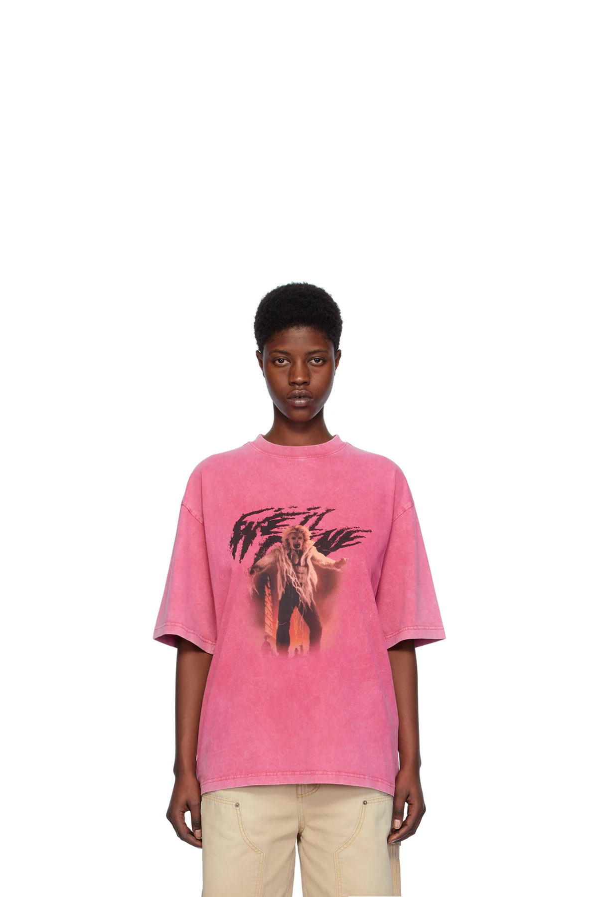 Pink Vintage Horror T-Shirt