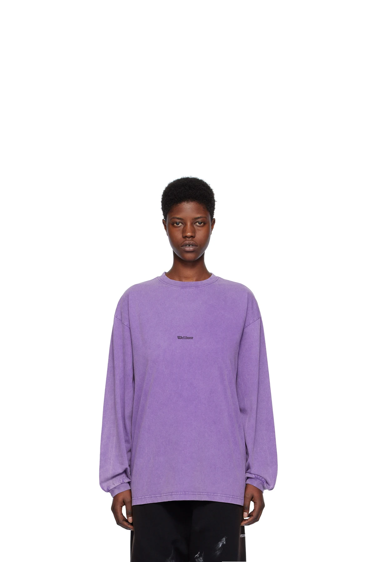 Purple Vintage Horror Long Sleeve T-Shirt