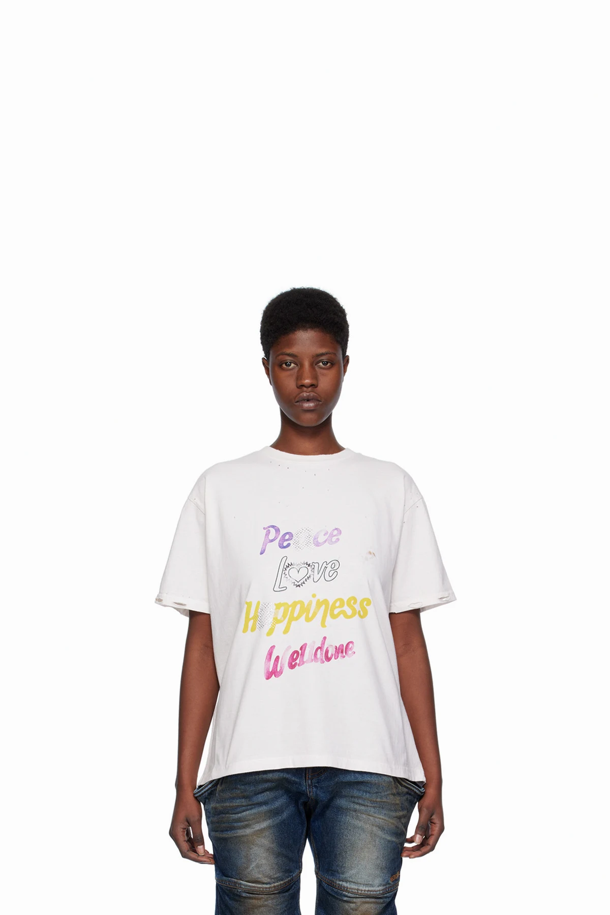 White Lettering T-Shirt