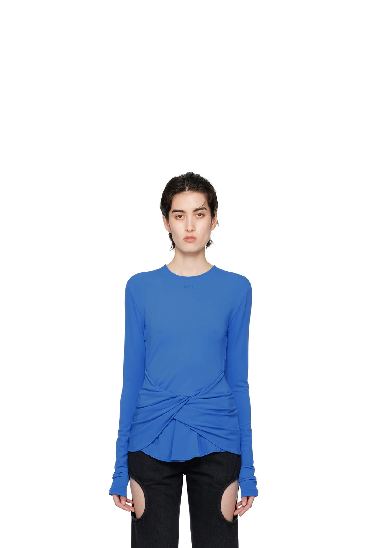 Blue Twist Long Sleeve T-Shirt