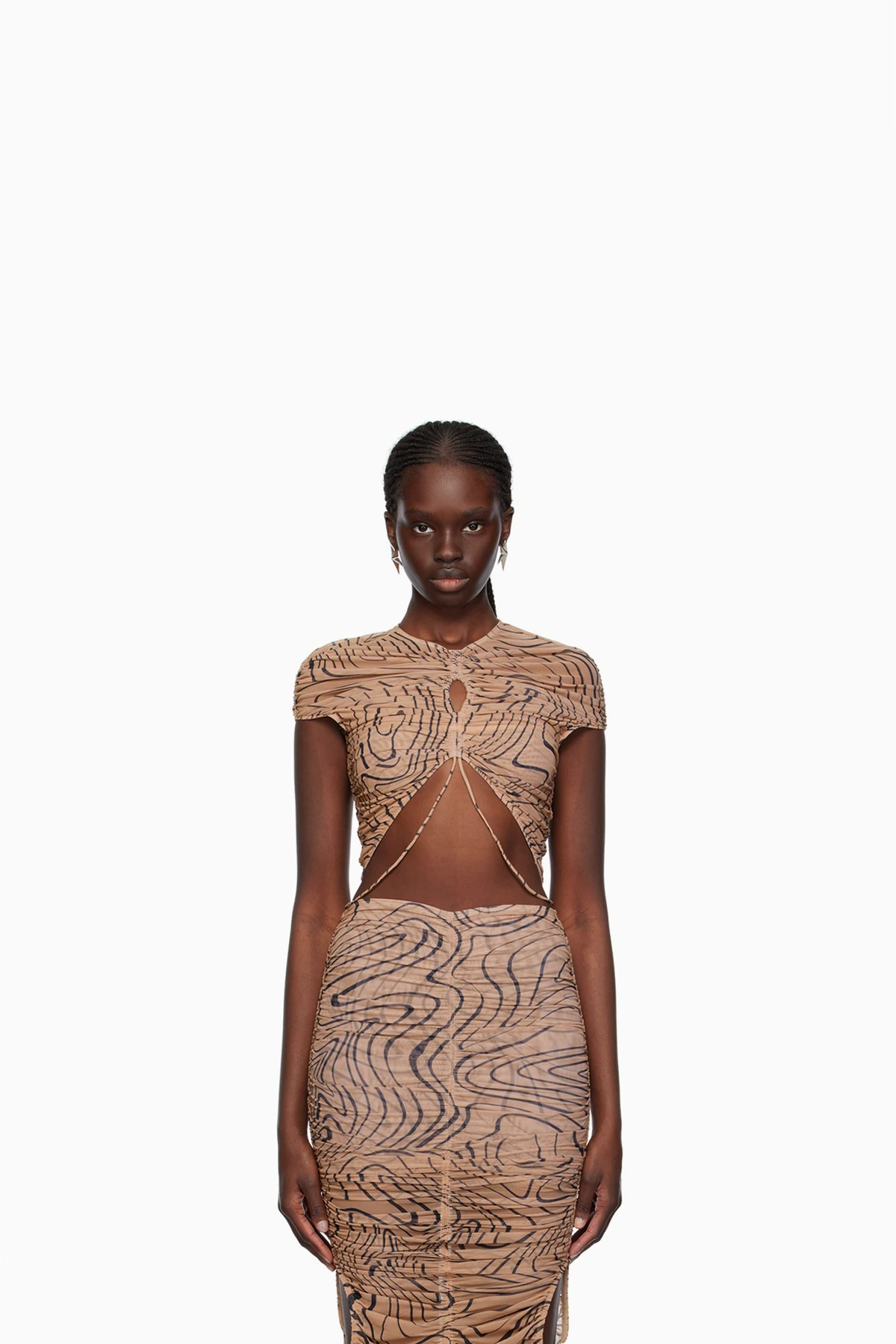Tan Printed T-Shirt